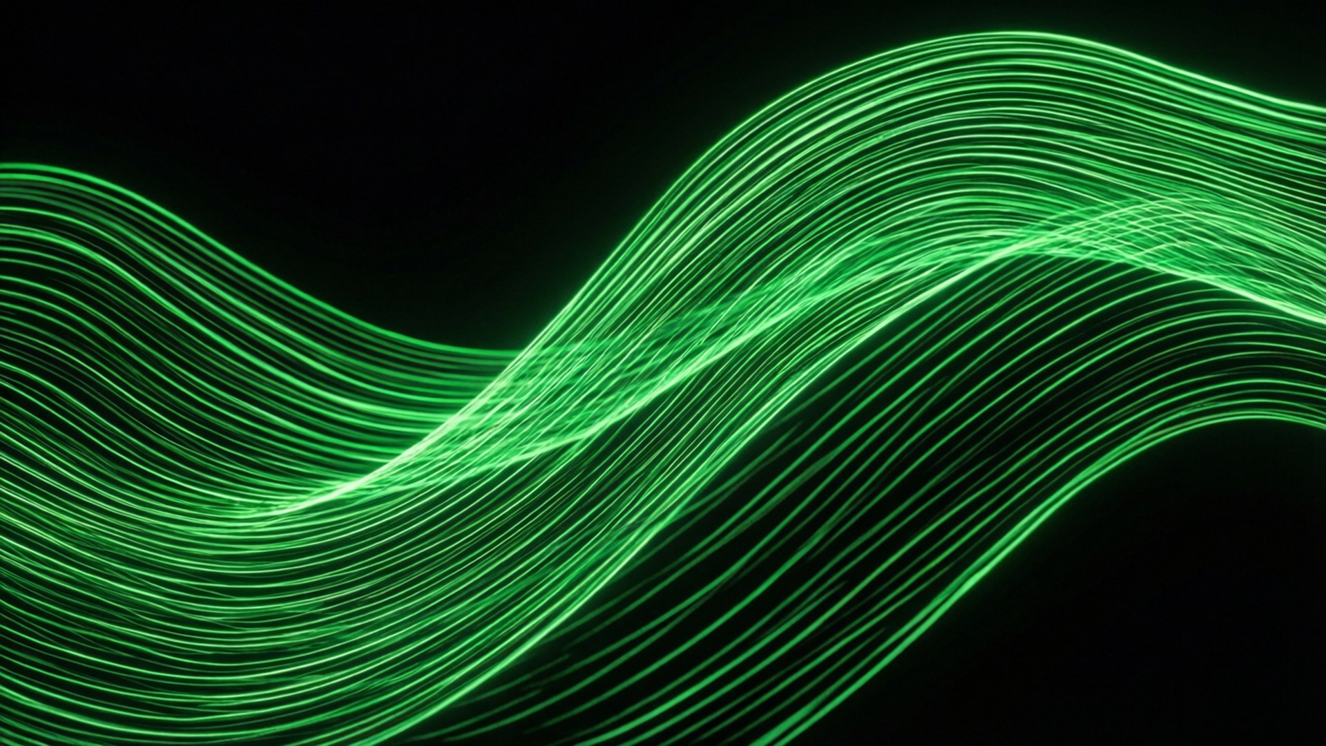 Neon Grøn Bølge Wallpapers