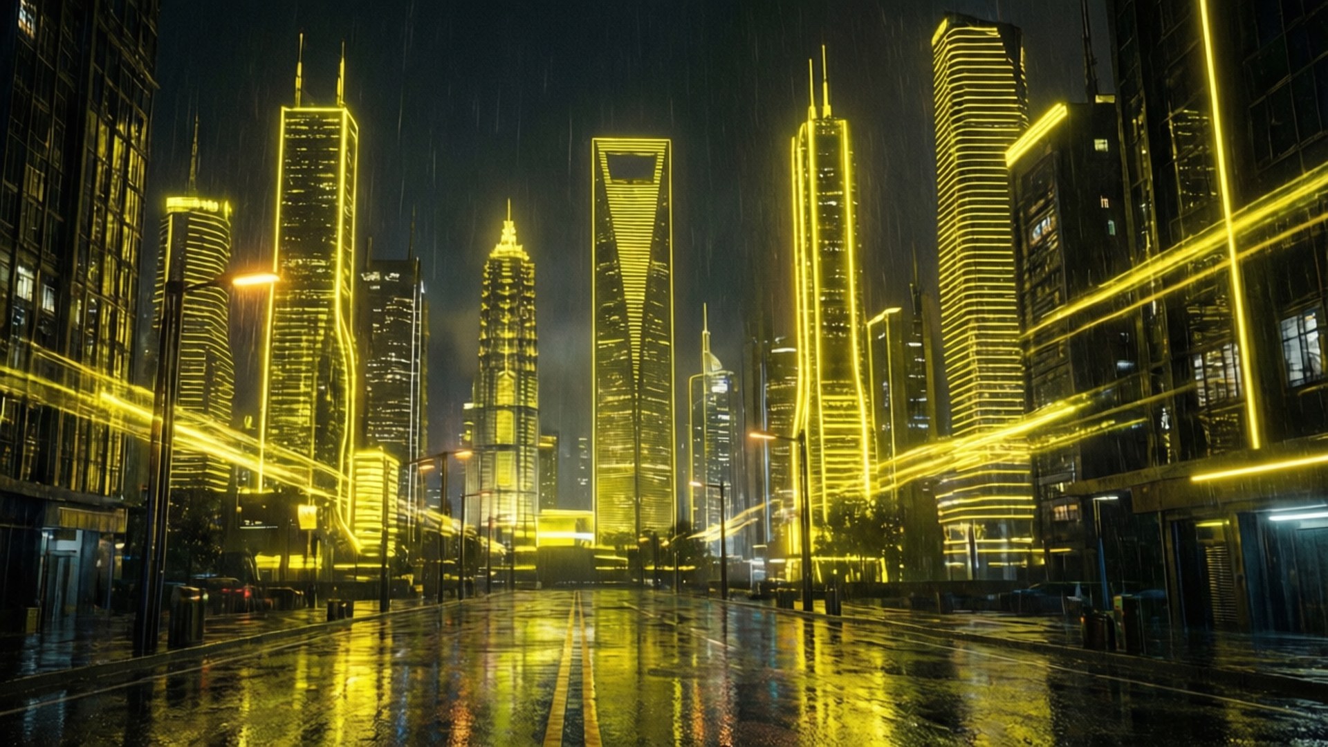 Neon Gul Cyberpunk By Wallpapers