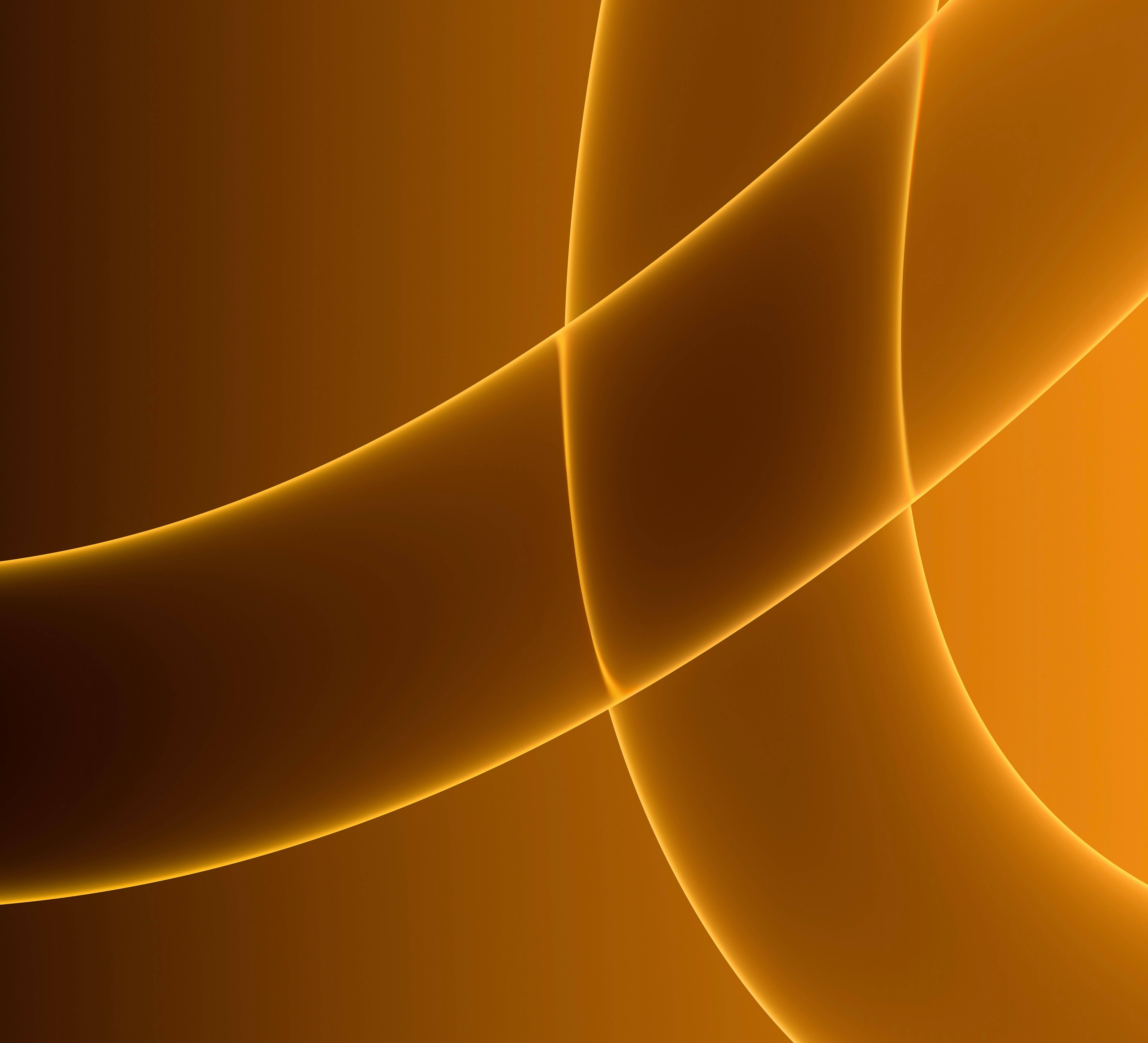 Neon gule linjer iMac 4K Wallpapers