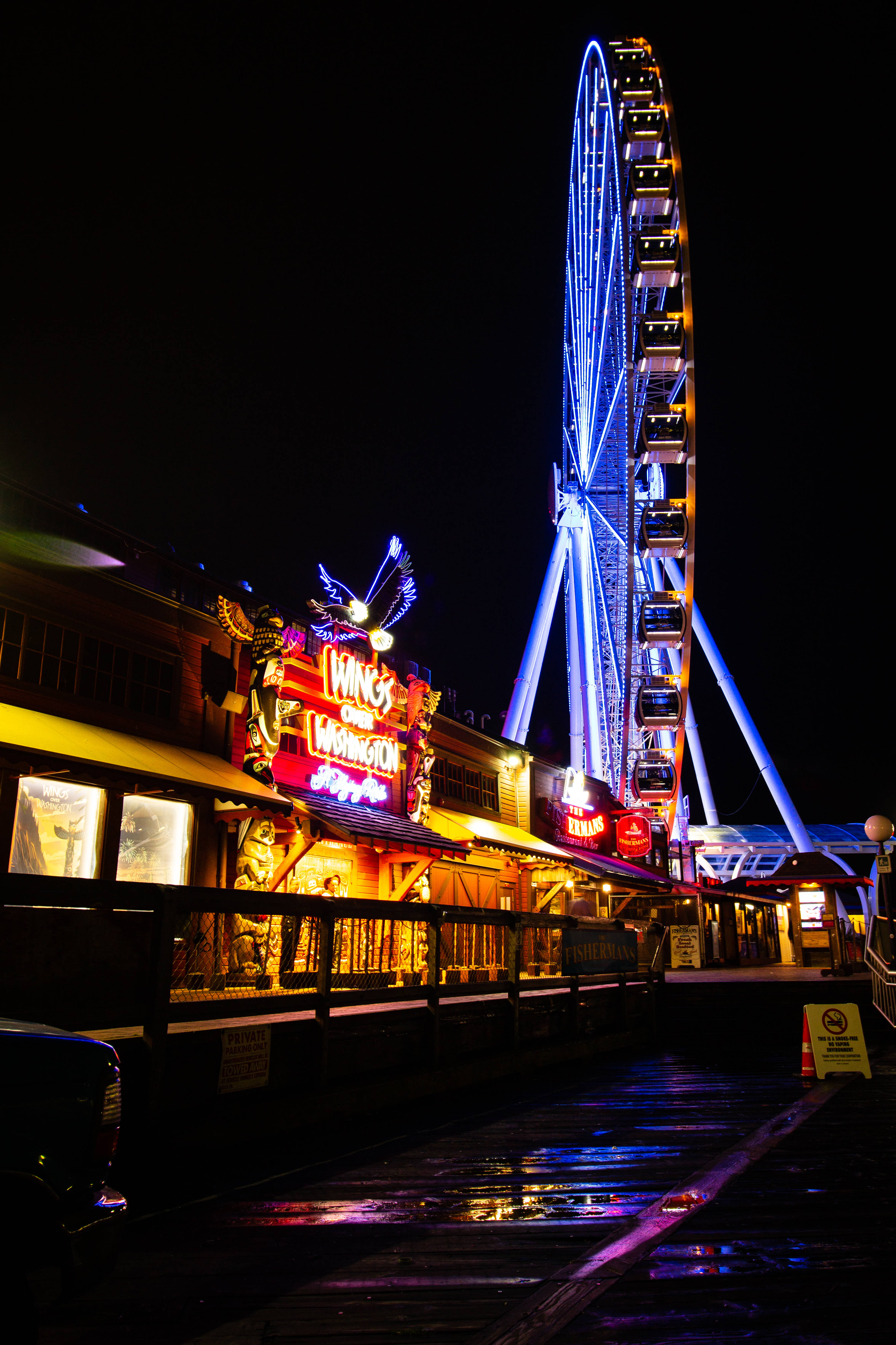 Neon iPhone fra forlystelsespark Wallpapers