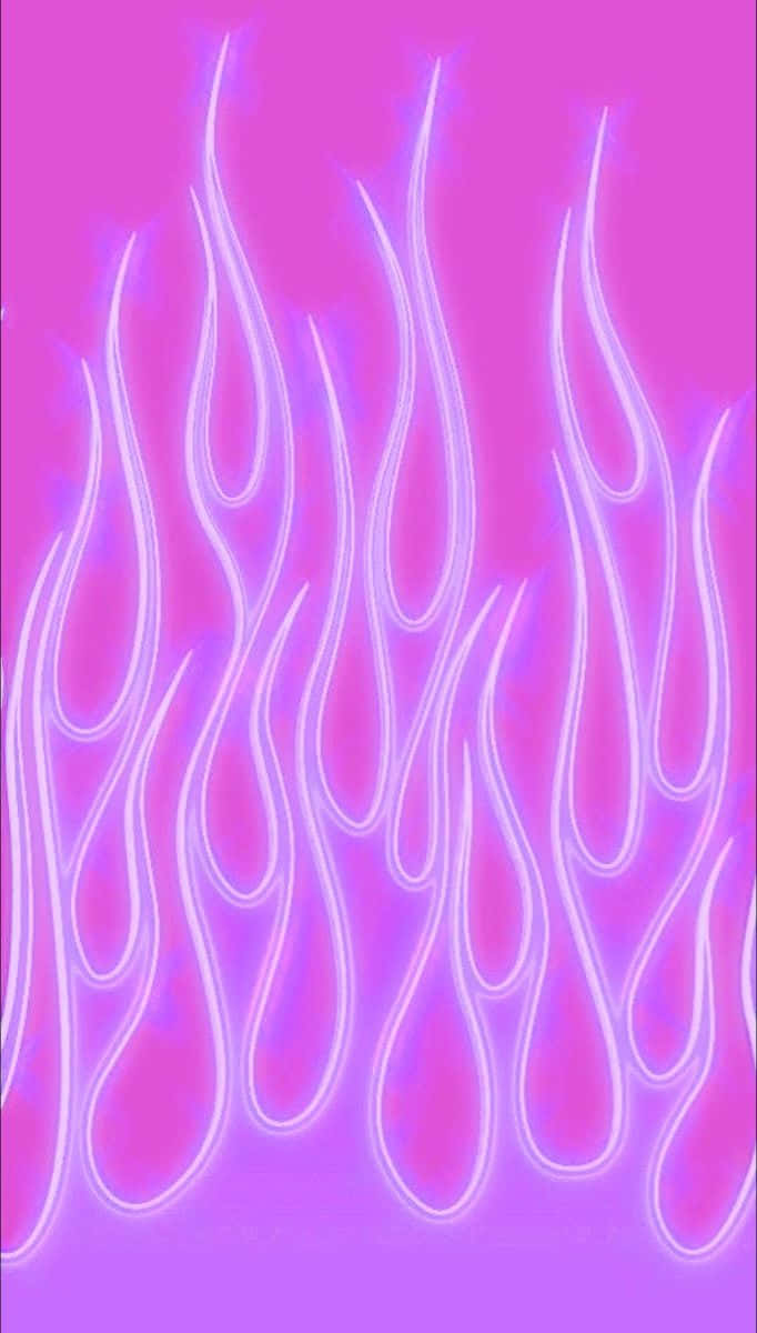 Neon lyserøde flammer Wallpapers