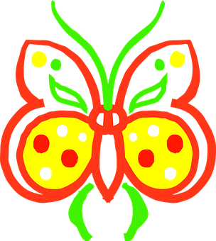 Neon-omridset sommerfuglekunst Wallpapers