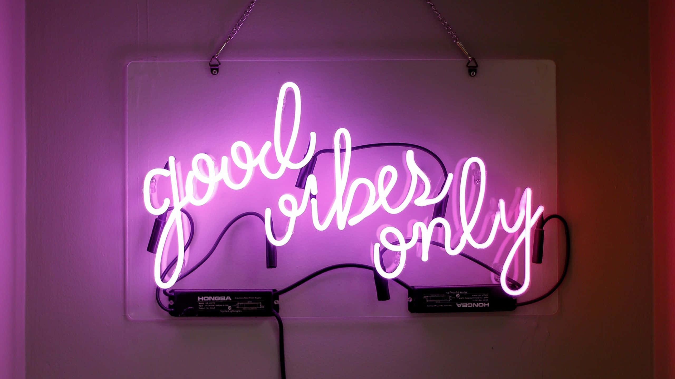 Neon pinkt godt humør billede Wallpapers