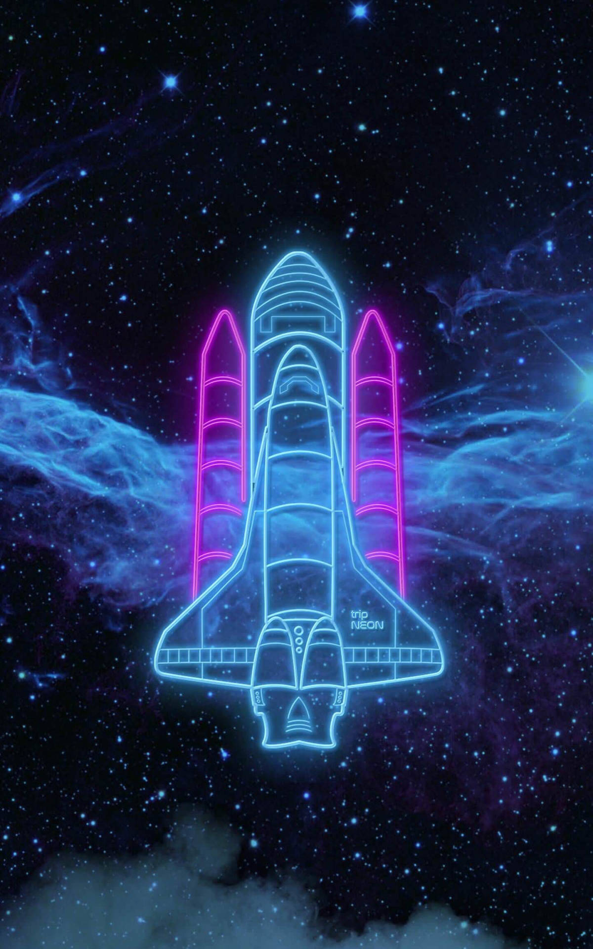 Neon rumskib Wallpapers