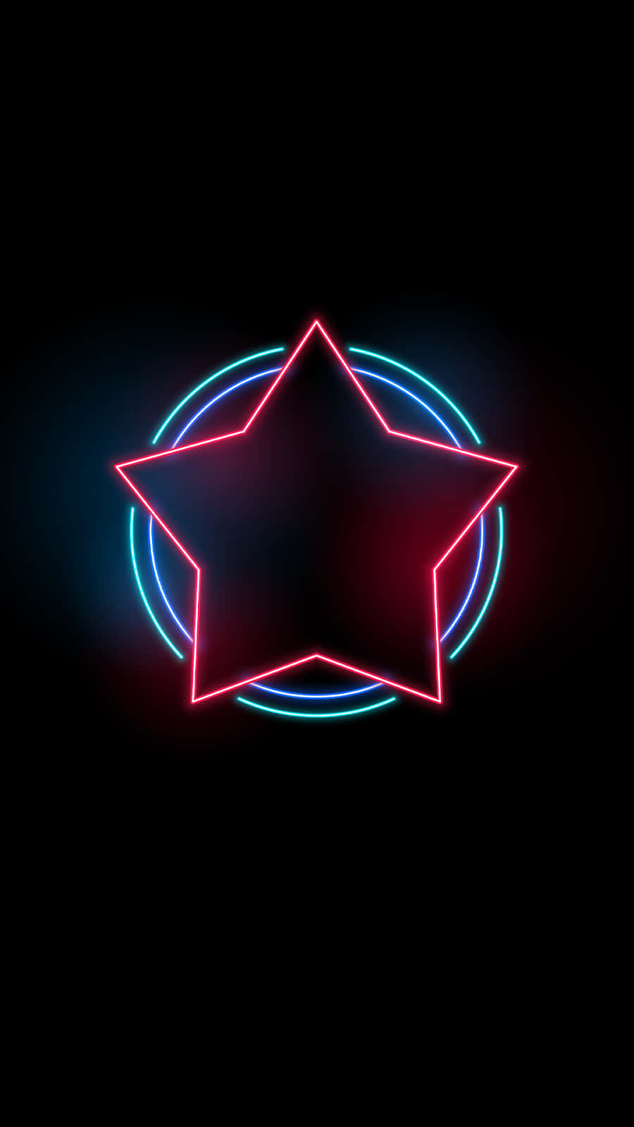 Neon Star Pixel 3XL AMOLED Baggrund Wallpapers