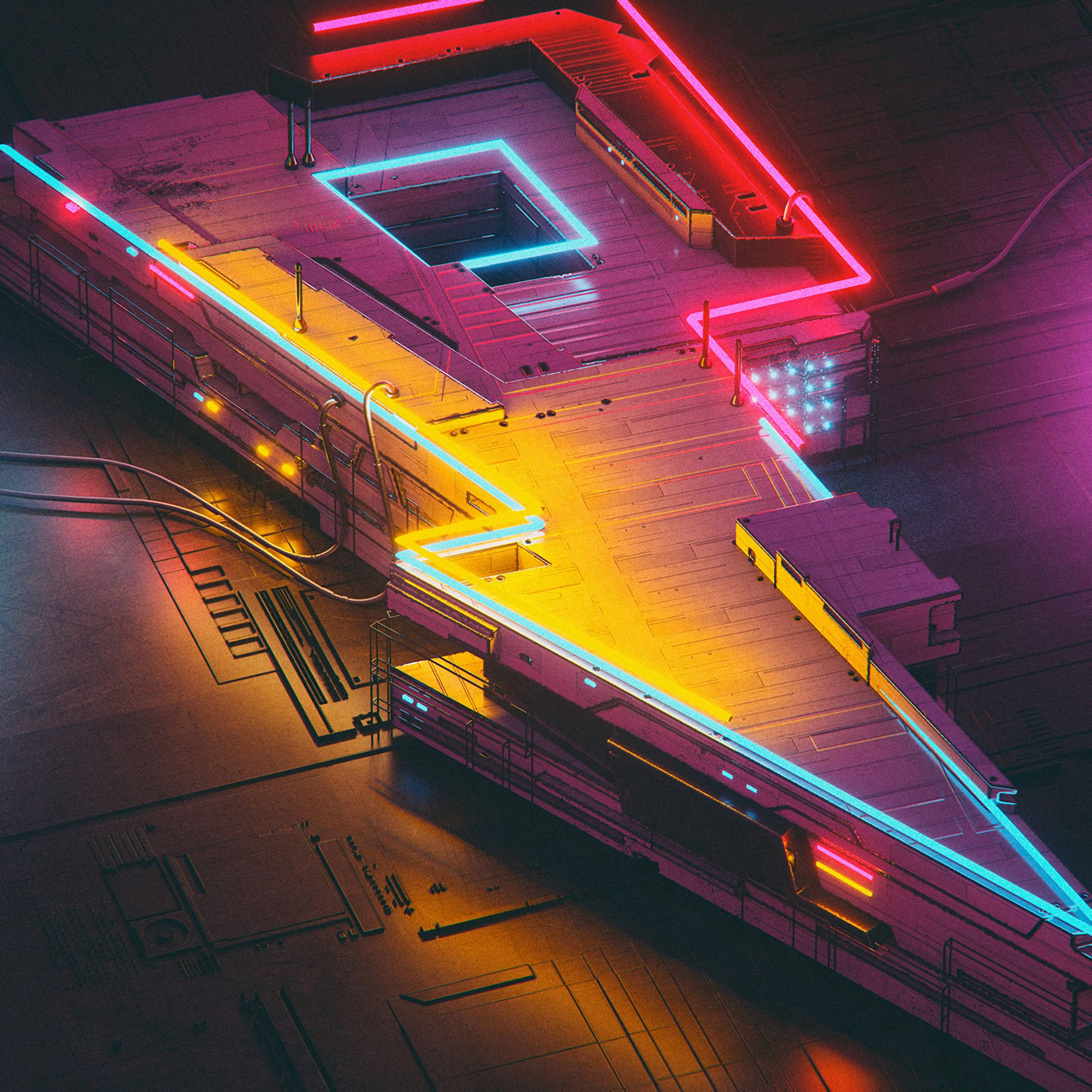 Neon Tordenbygning Wallpapers