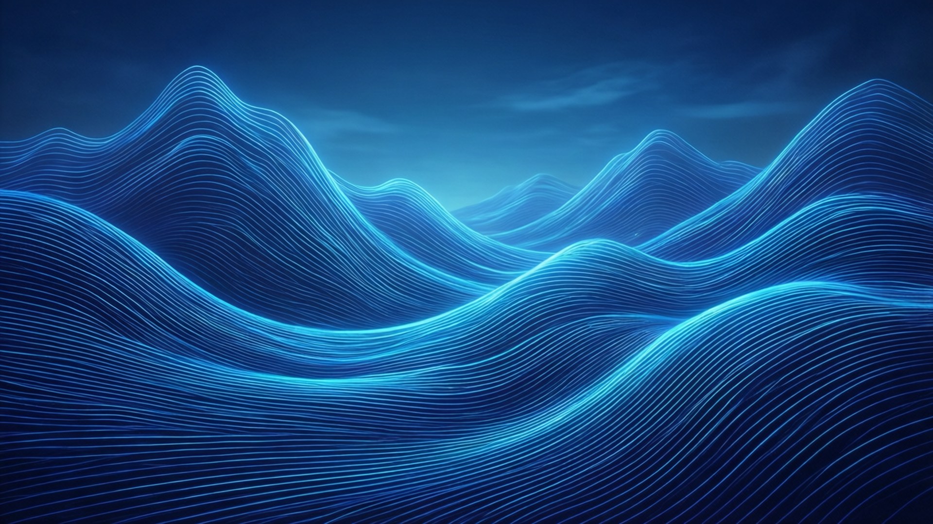 Neonbølge Landskab Wallpapers