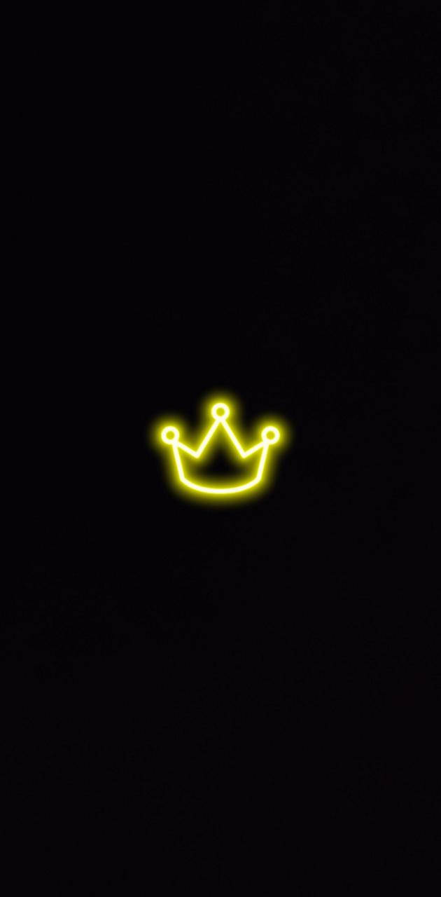 Neongul konge- og dronningekrone Wallpapers