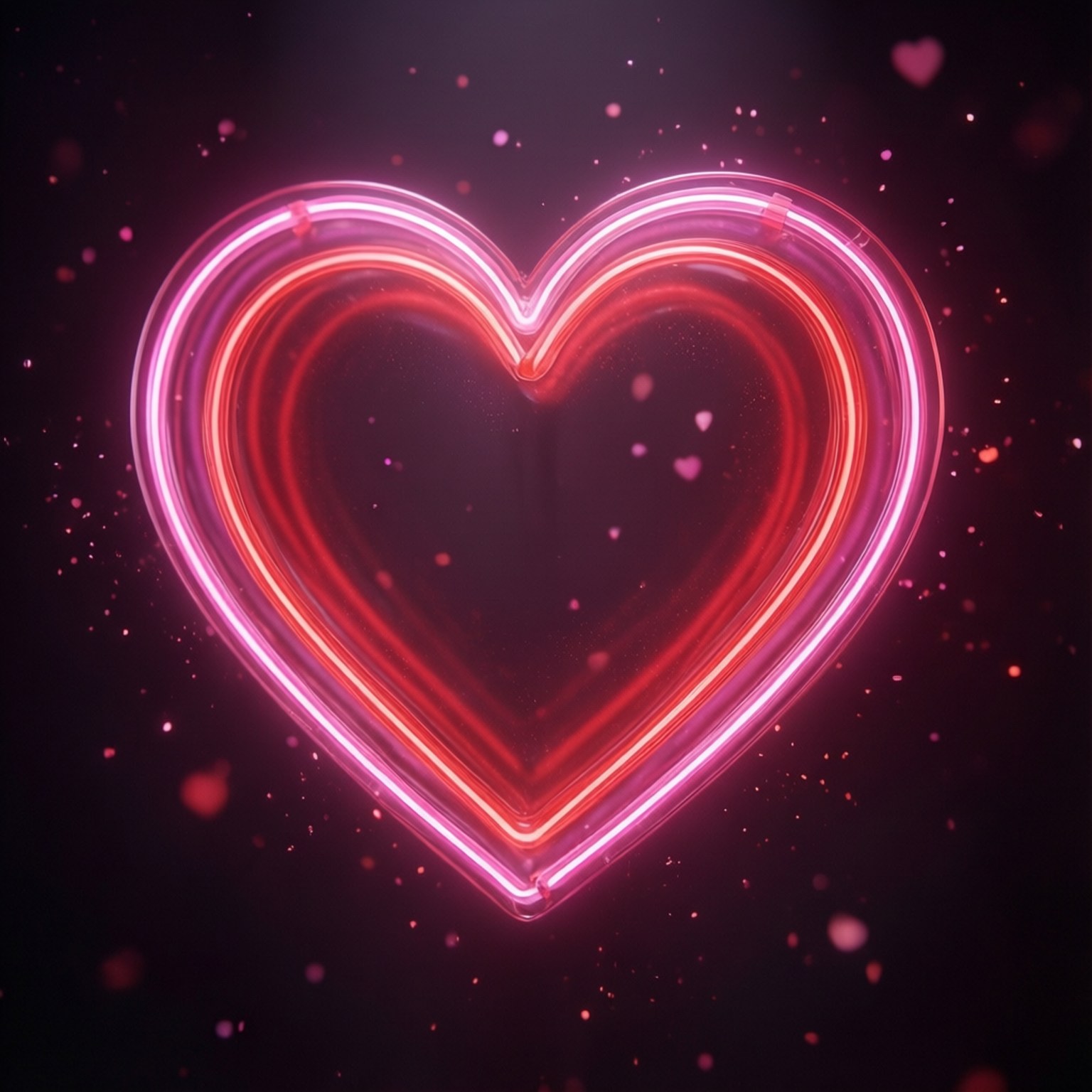 Neonhjerte Kærlighed Wallpapers