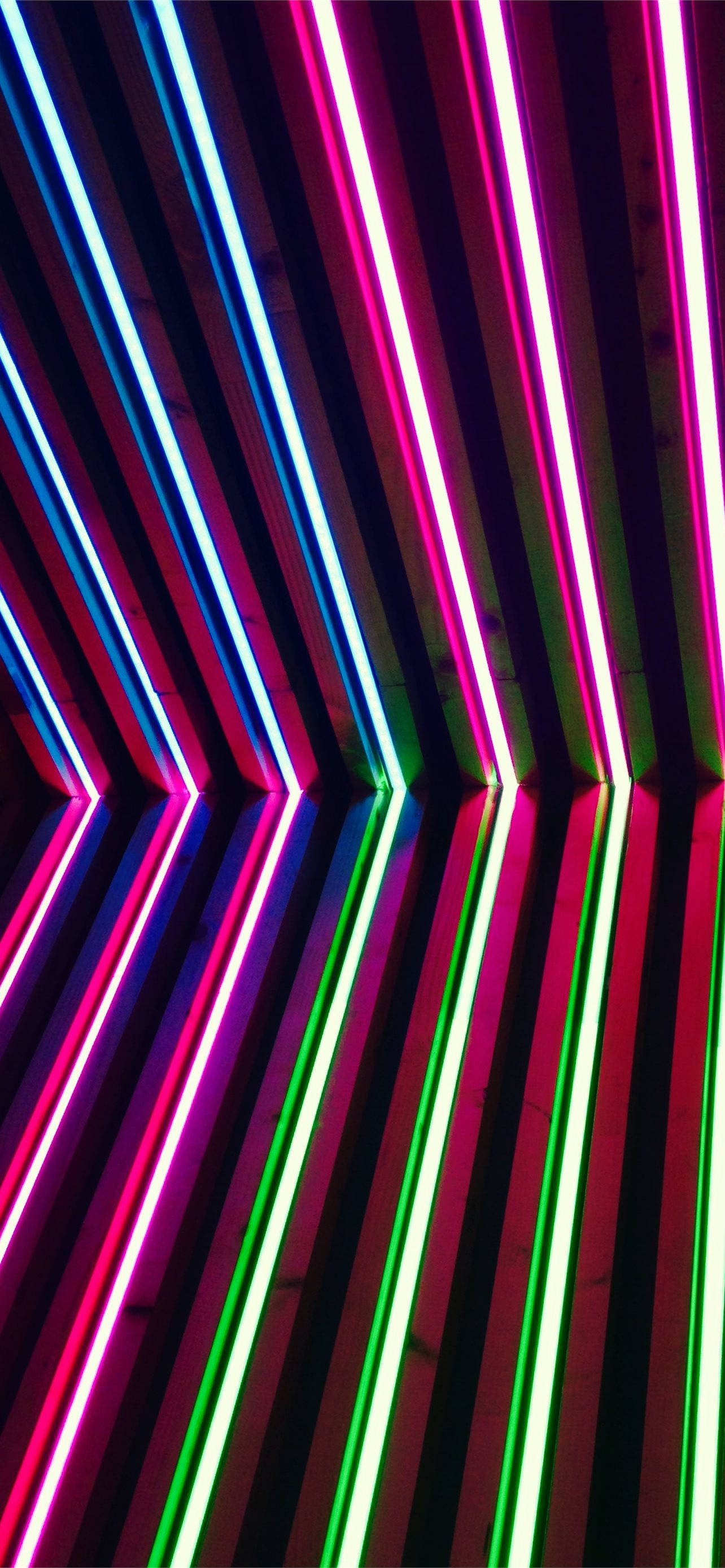 Neonlilla iPhone Rørlys Wallpapers