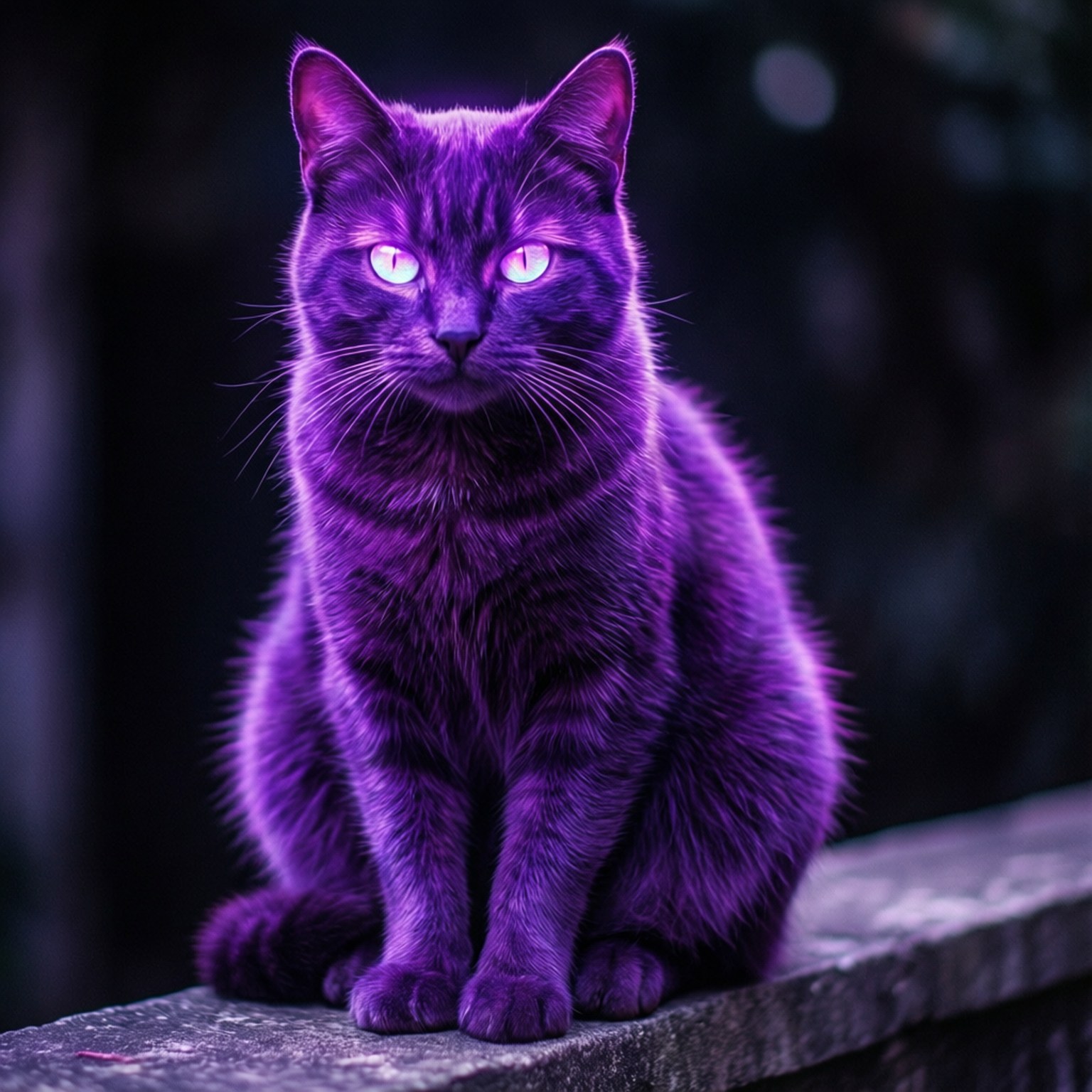 Neonlilla kat Wallpapers