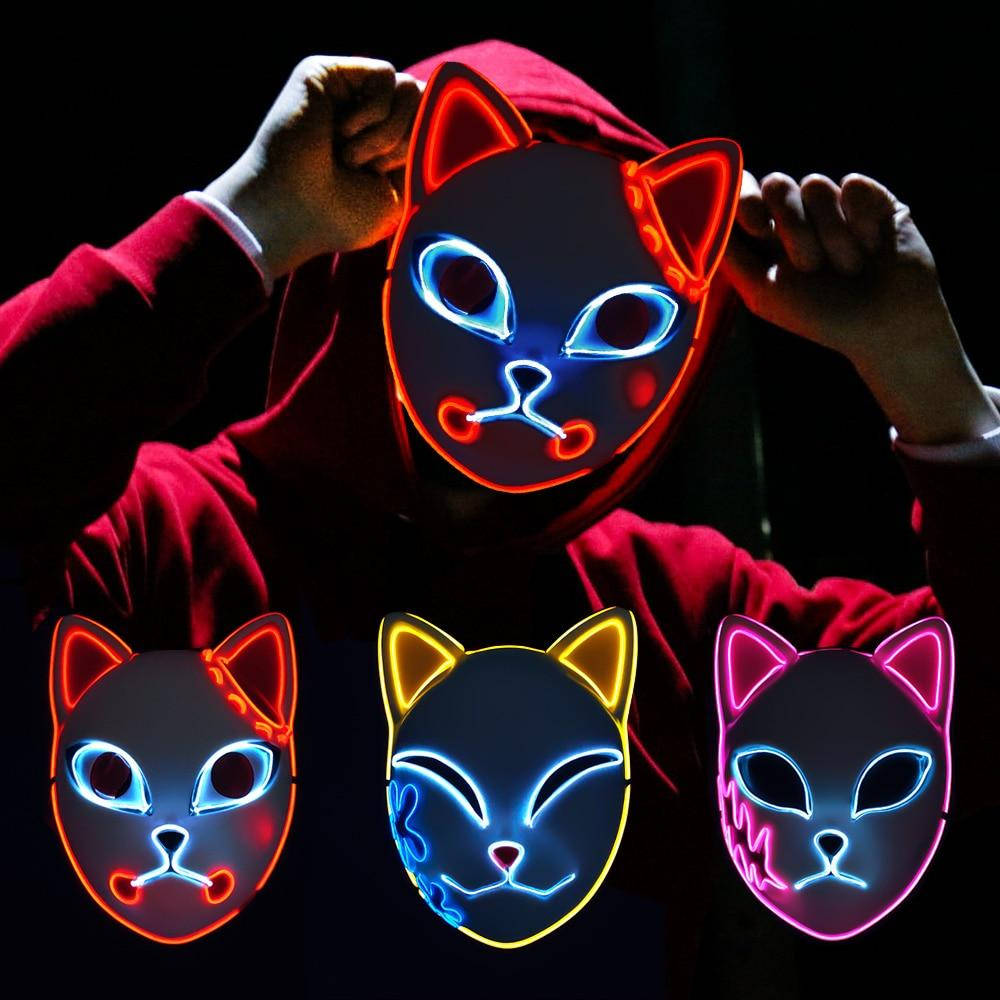Neonlys-dæmonjægermaske Wallpapers