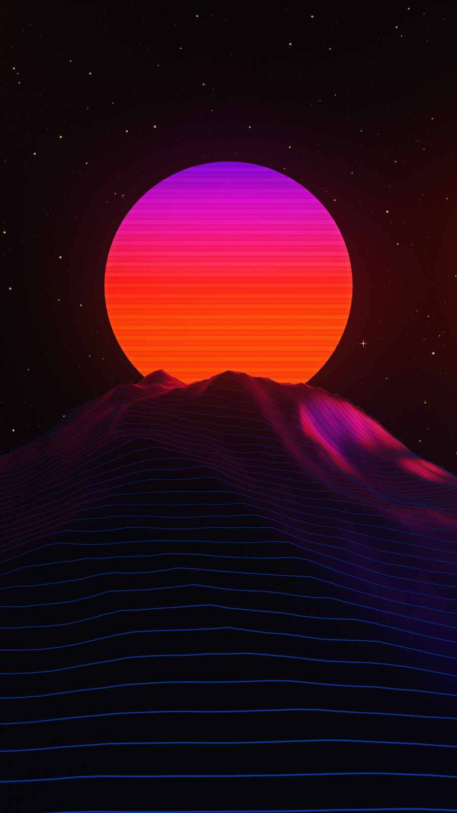 Neonmåne Synthwave Wallpapers