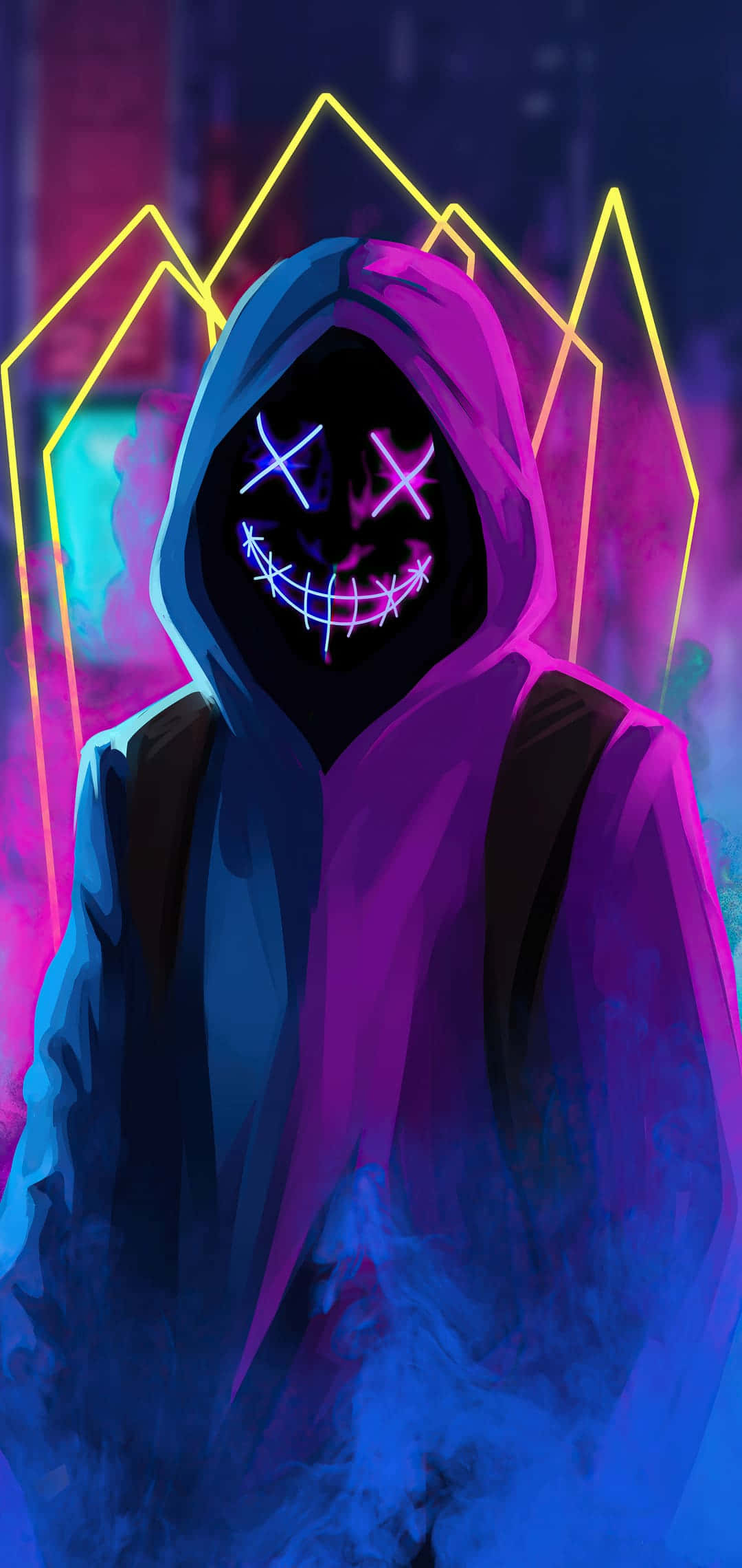 Neonmaskeret dreng telefon Wallpapers