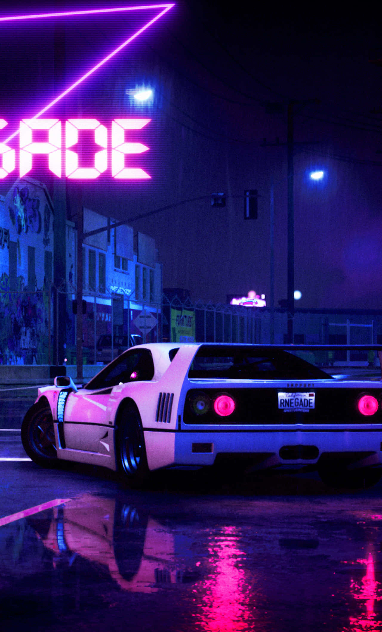 neonskilt med ordet 'savage' Wallpapers
