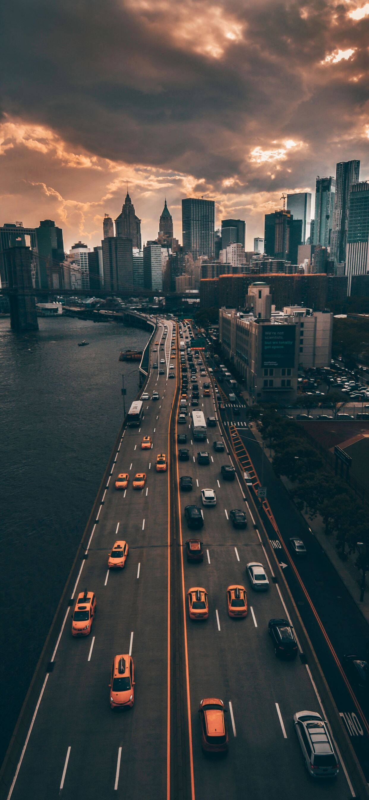 New York City iPhone X Harlem River Drive Wallpapers