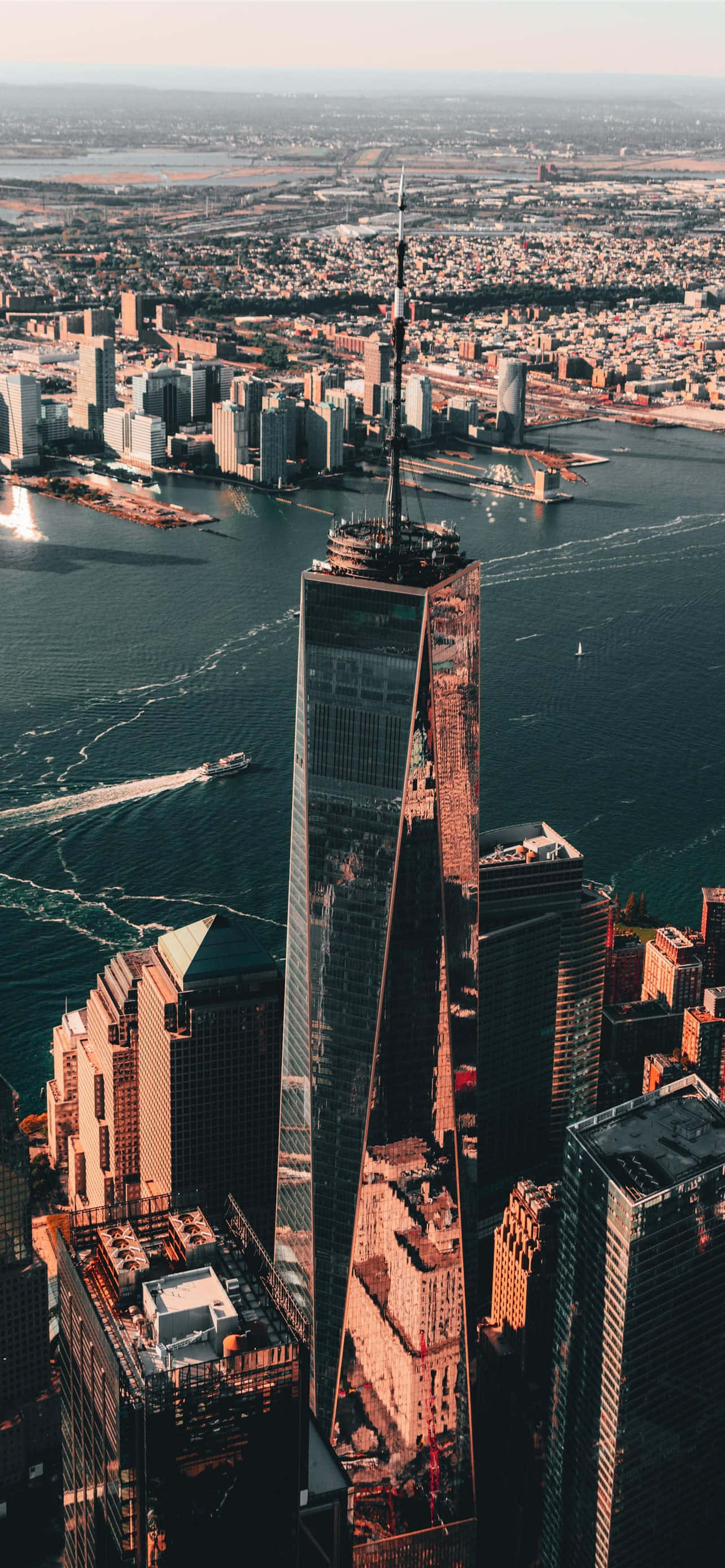 New York Freedom Tower Cinematisk Topbillede Wallpapers