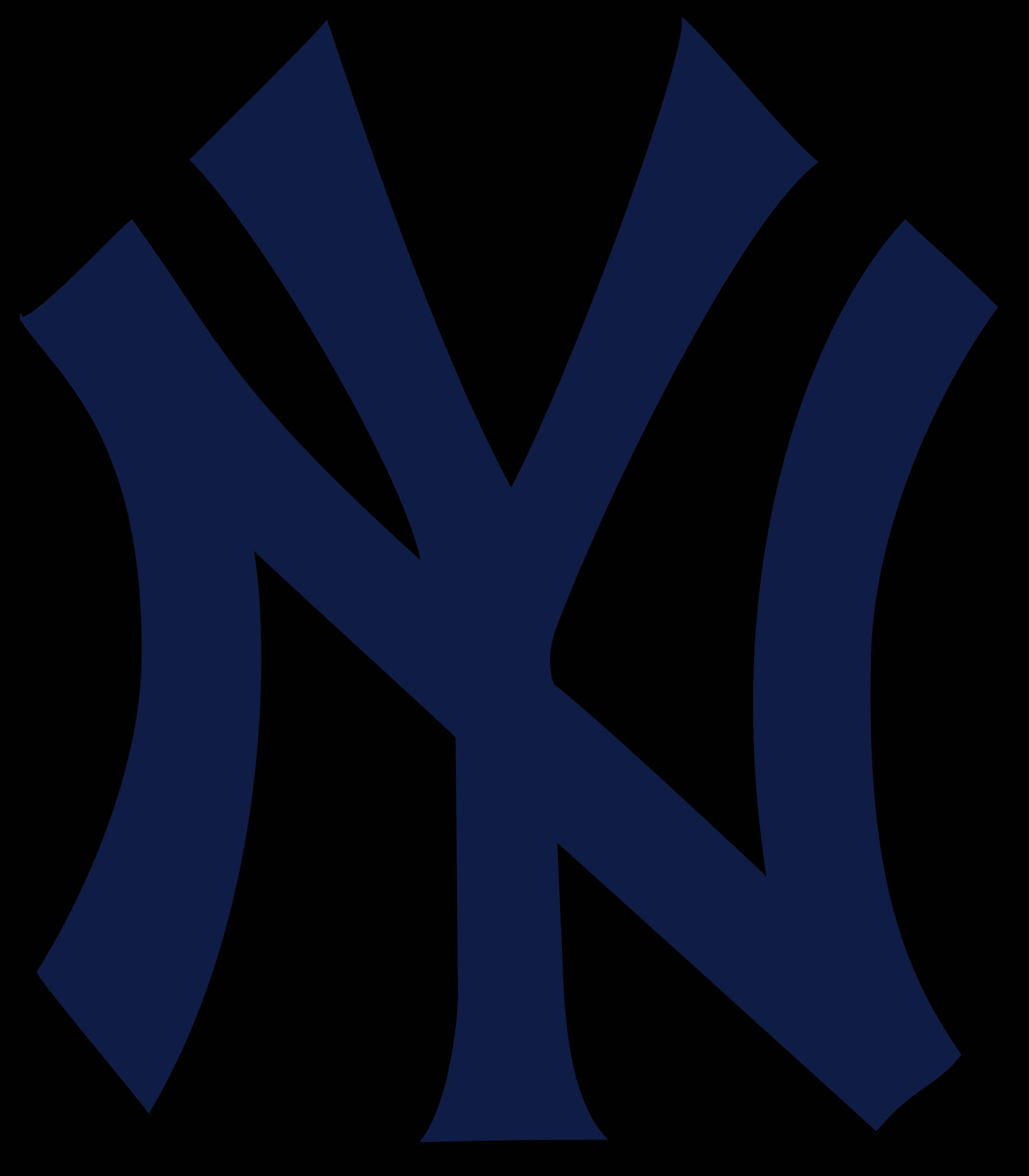 New York Yankees blåt NY-logo vektor Wallpapers