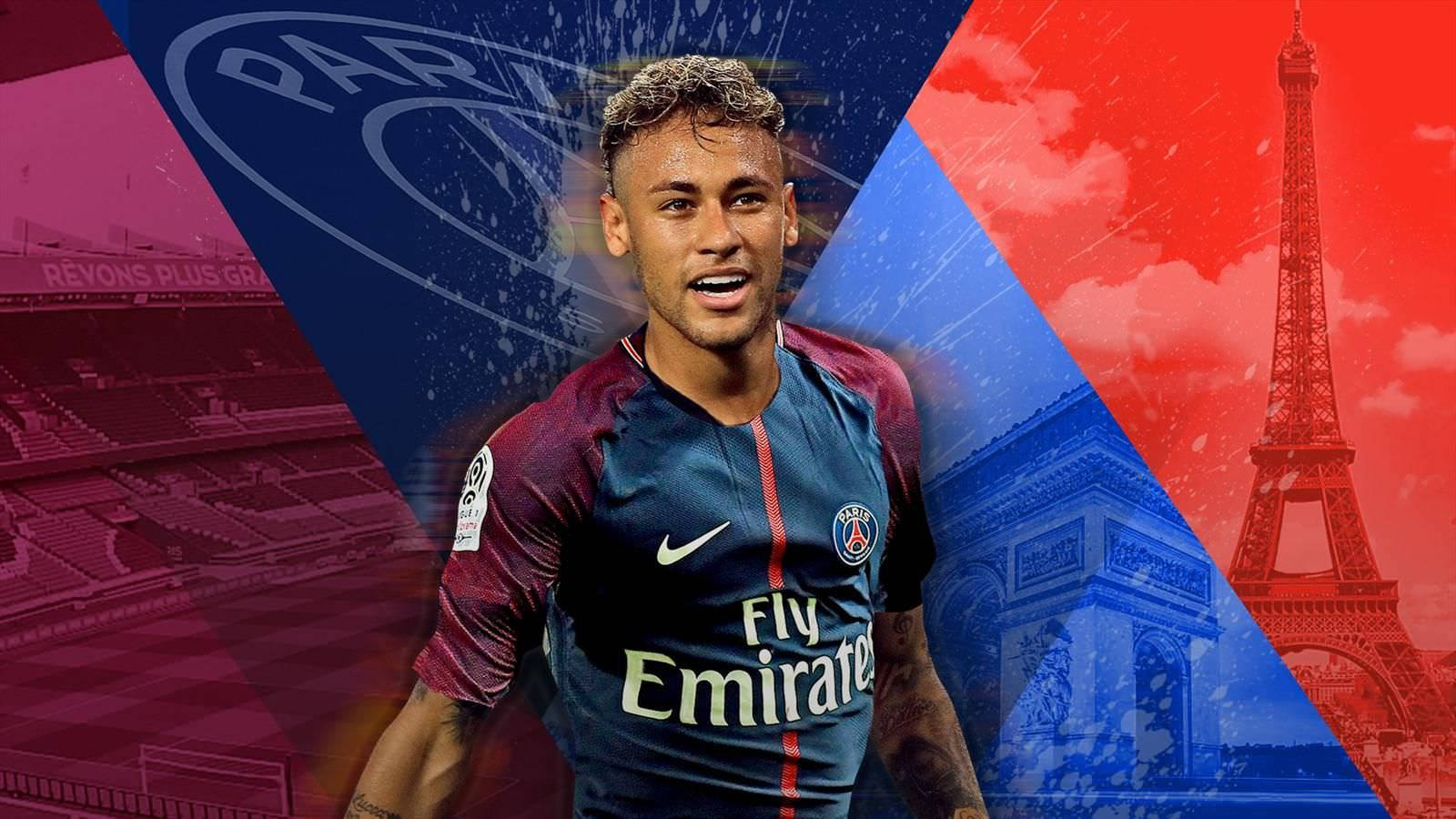 Neymar I Geometrisk Baggrund wallpaper — Neymar Wallpapers