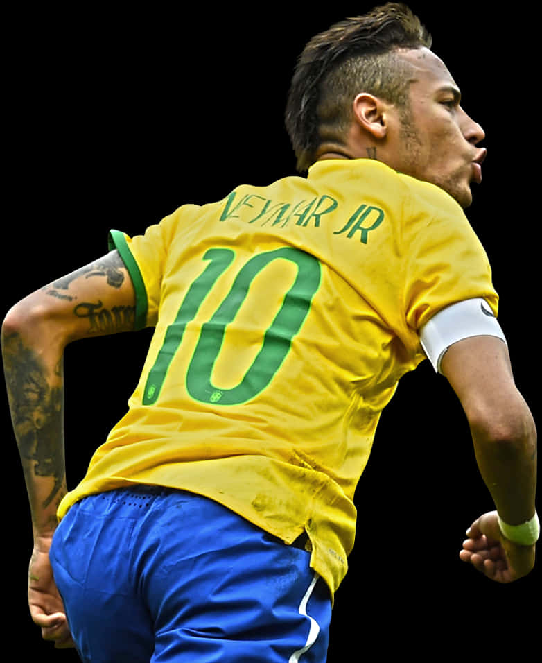 Neymar Jr Brasillandstrøje nummer 10 Wallpapers