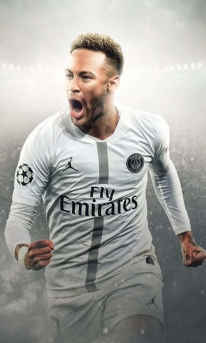Neymar jubler efter at have scoret et mål Wallpapers