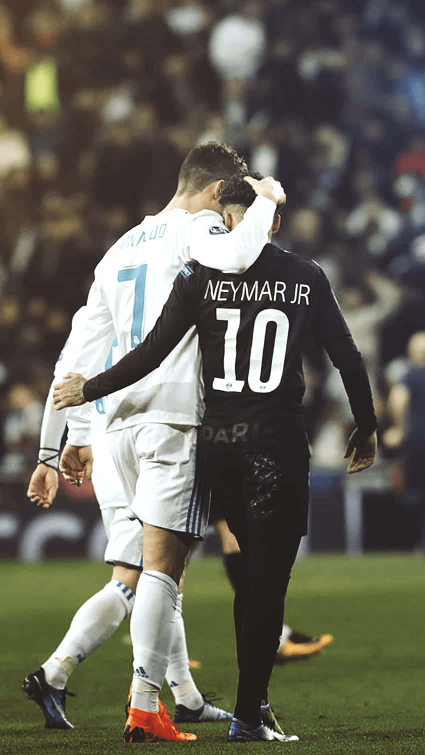 Neymar krammer modspiller iPhone Wallpapers
