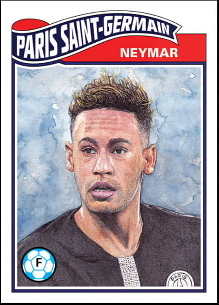 Neymar P S G portrætkort Wallpapers