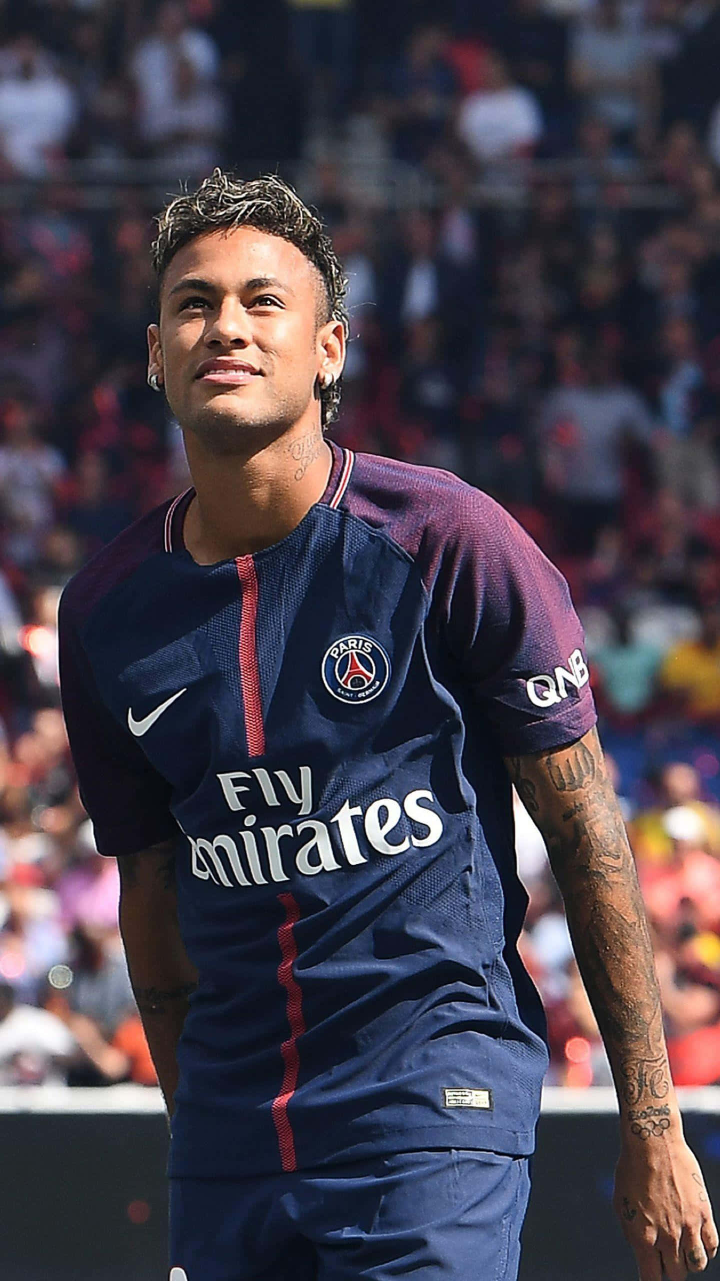 Neymar stråler på fodboldbanen Wallpapers