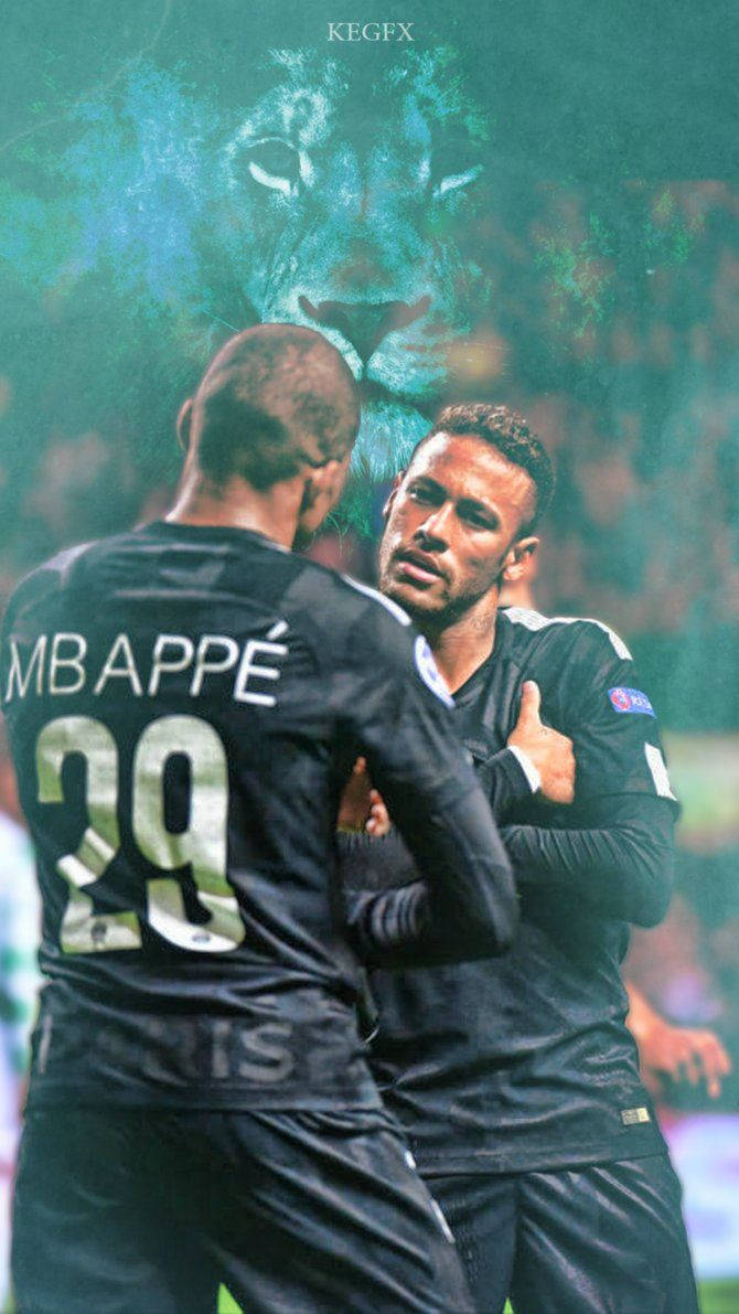 Neymar Og MBappe wallpaper. — Neymar Wallpapers