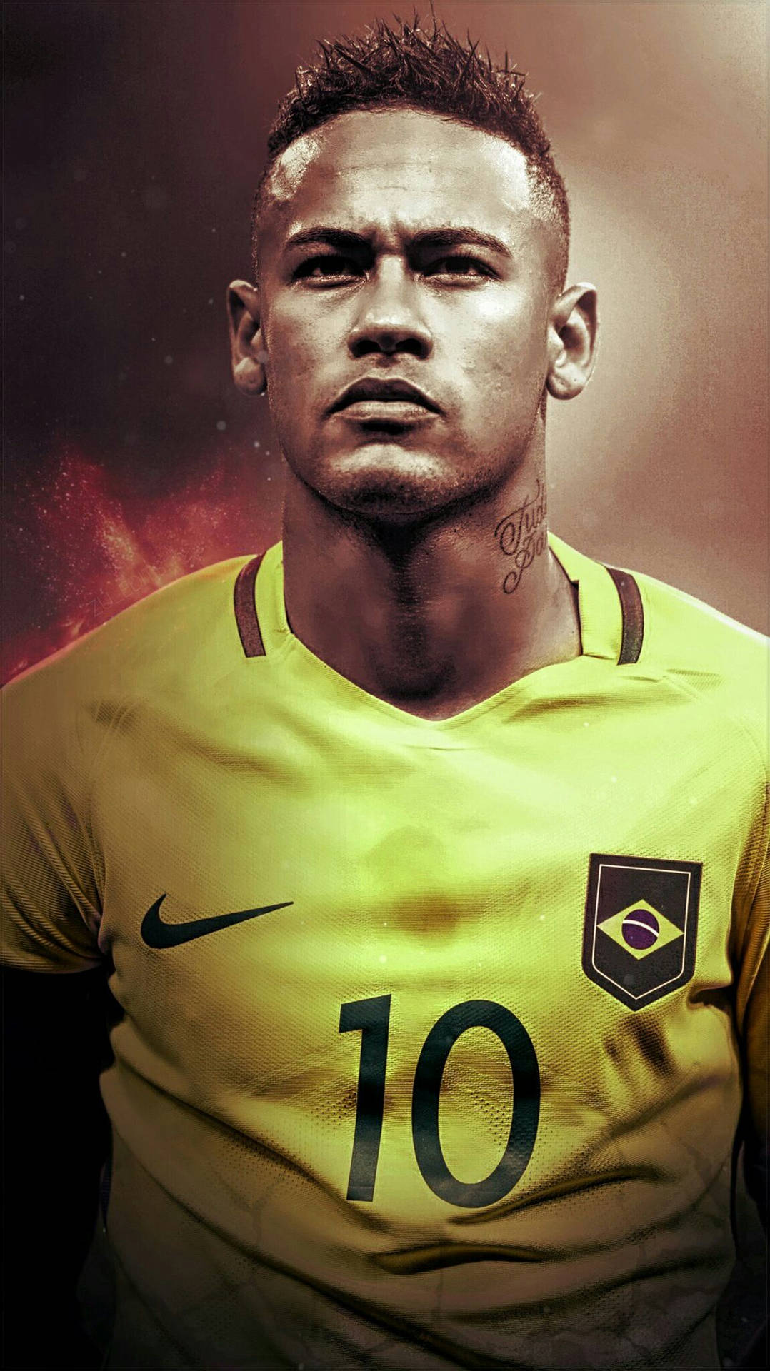 Hård Neymar For Brazil wallpaper. — Neymar Wallpapers
