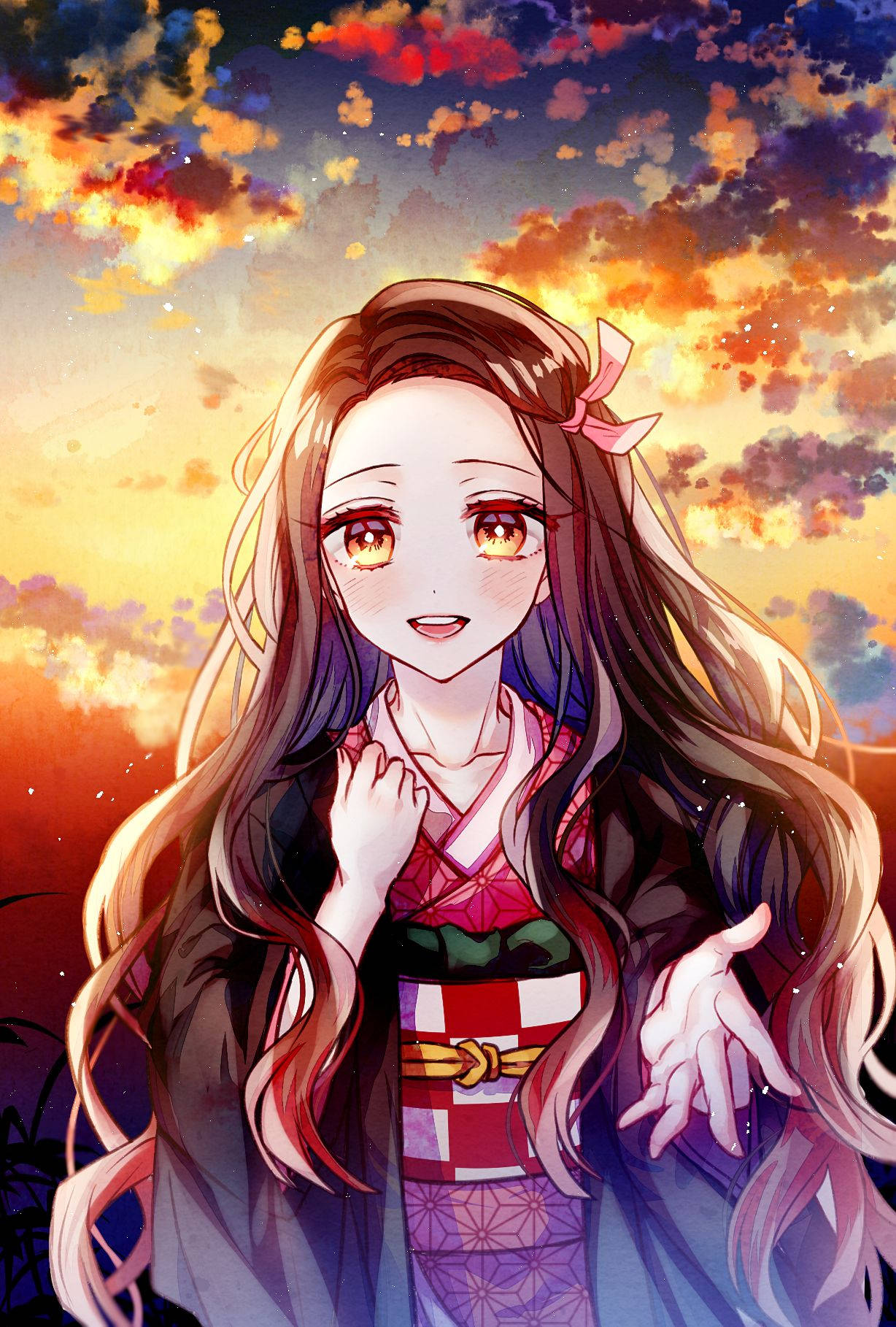 Nezuko Kamado fra Demon Slayer Wallpapers