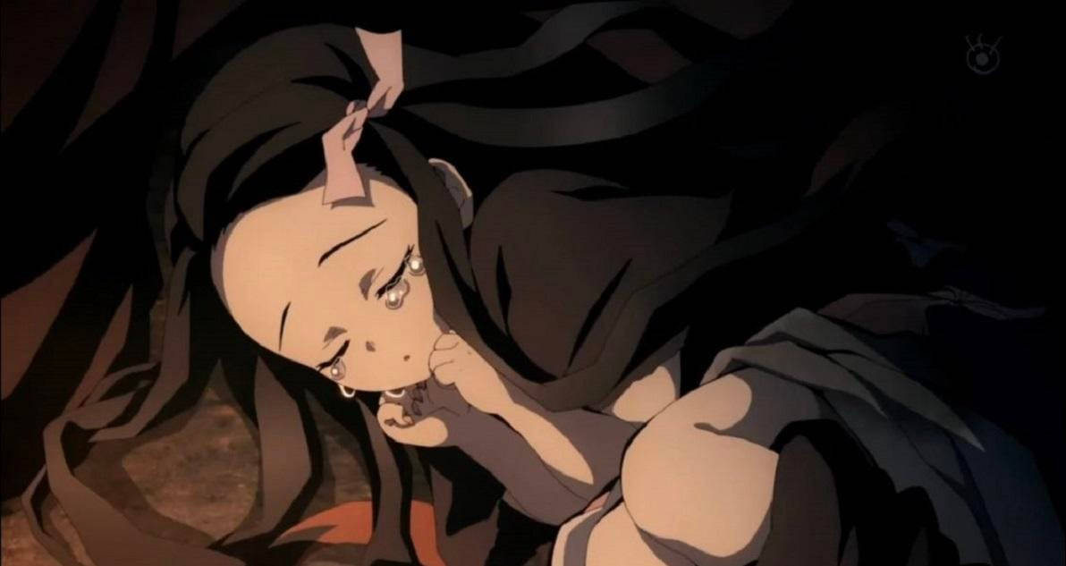 Nezuko med lukkede øjne Demon Slayer Wallpapers