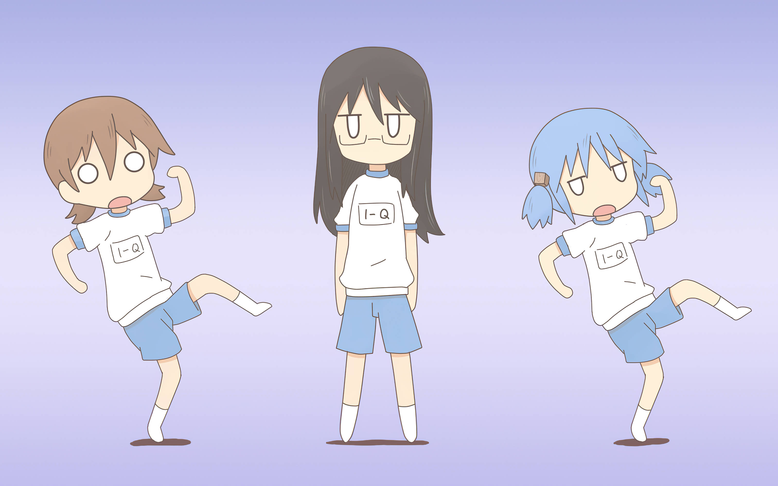 Nichijou Yuuko, Mai og Mio skøre Wallpapers