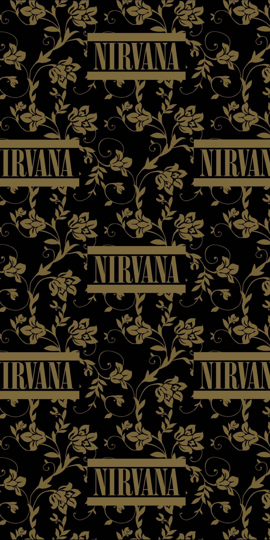 Nirvana Gylden Sort Wallpapers
