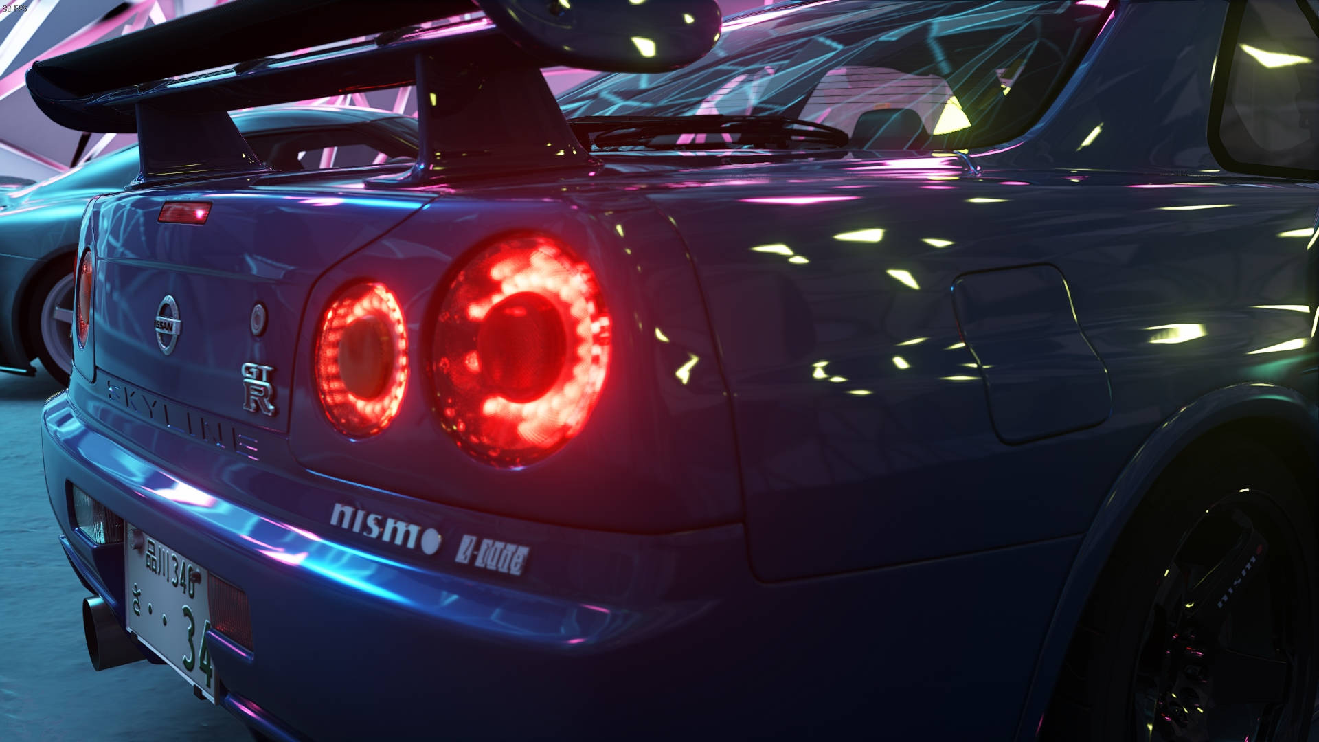 Nissan Skyline GTR R34 Røde Baglygter Wallpapers