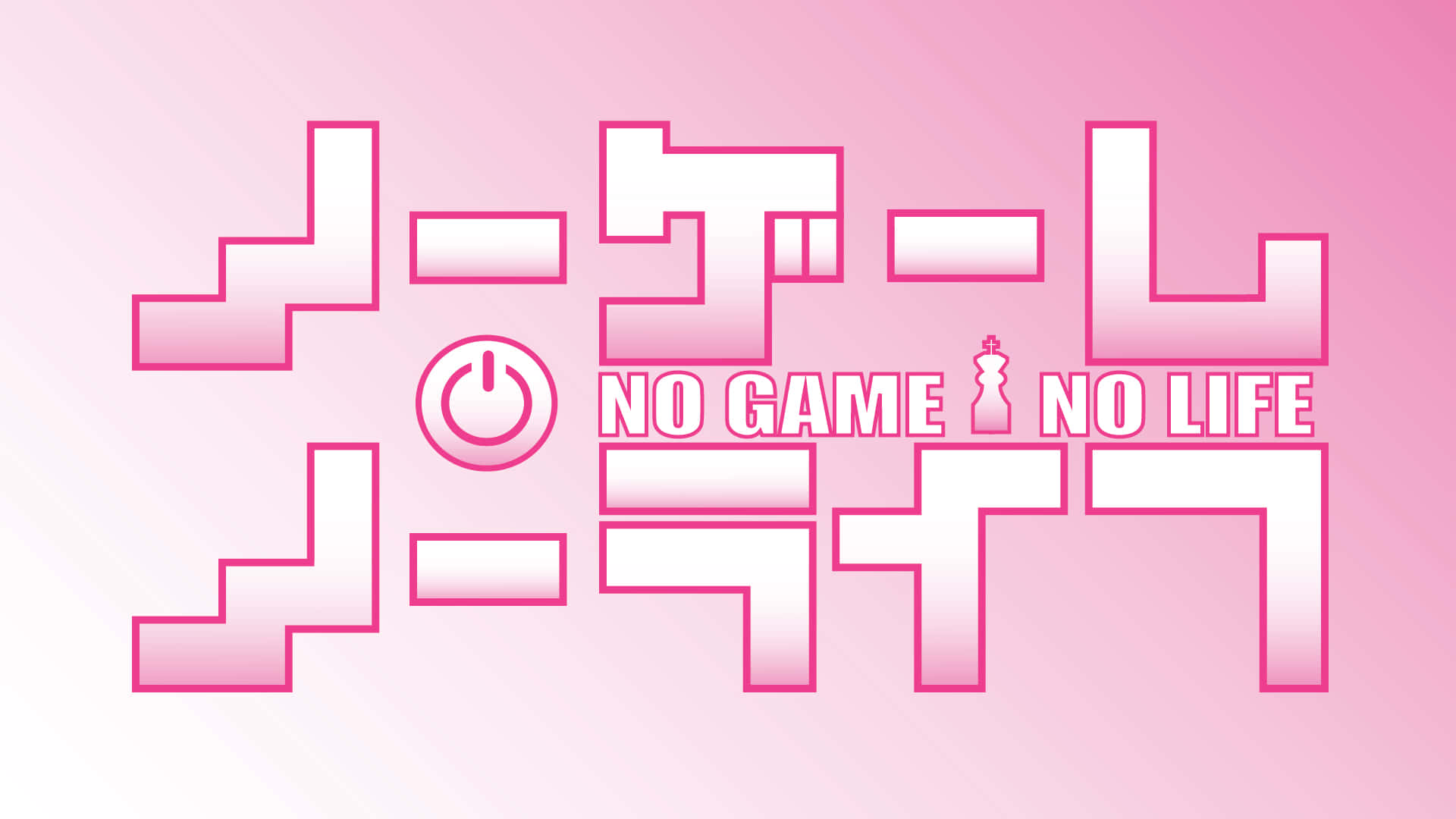 No Game No Life lyserødt coverbillede Wallpapers