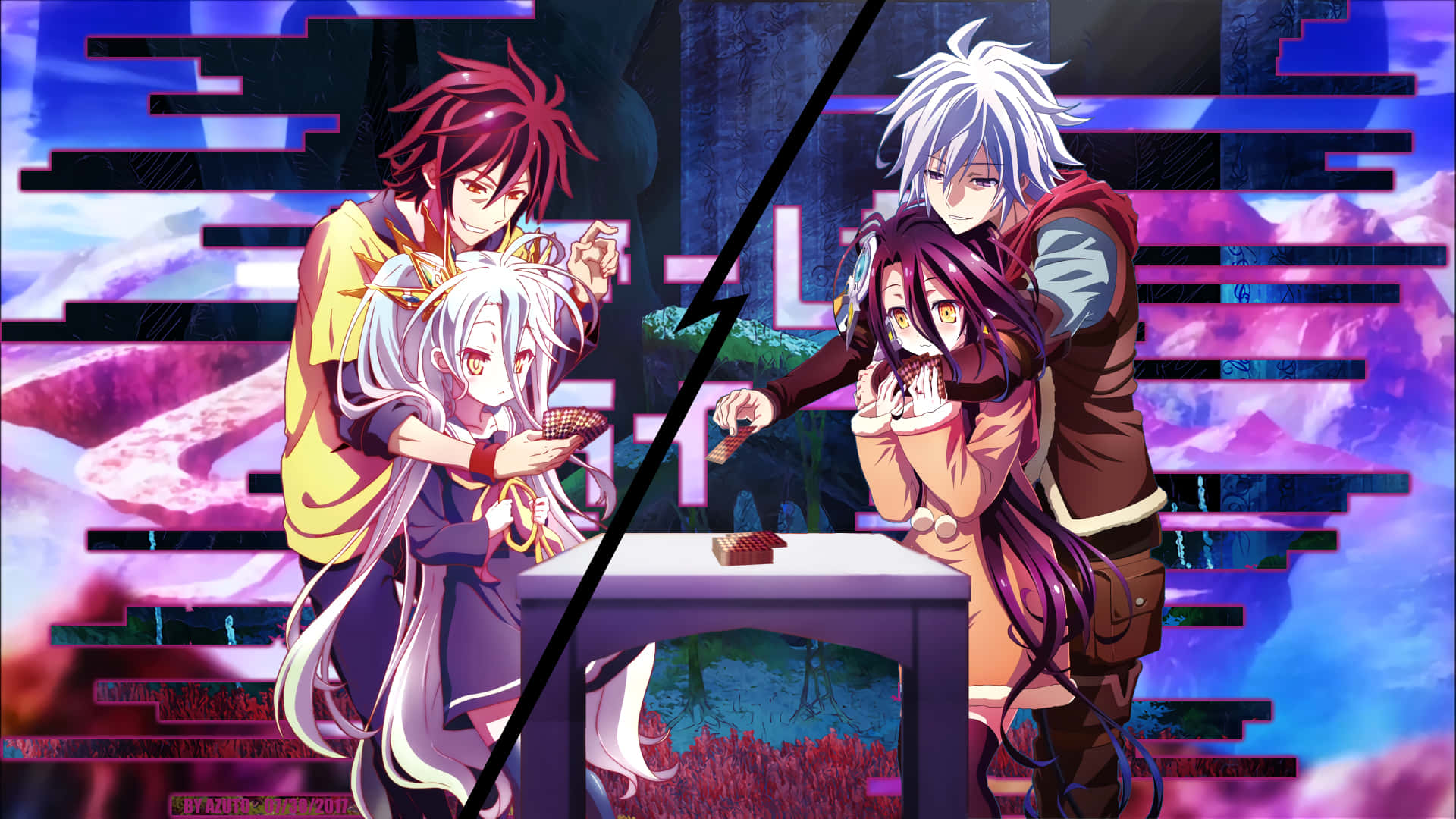 No Game No Life Anime Forskellige Søskende Billede Wallpapers