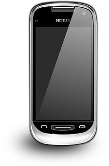 Nokia Smartphone Sort og Sølv Wallpapers