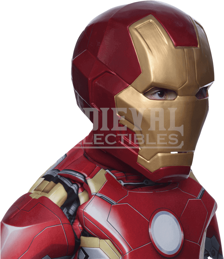 Nærbillede af Iron Man-hjelm og rustning Wallpapers