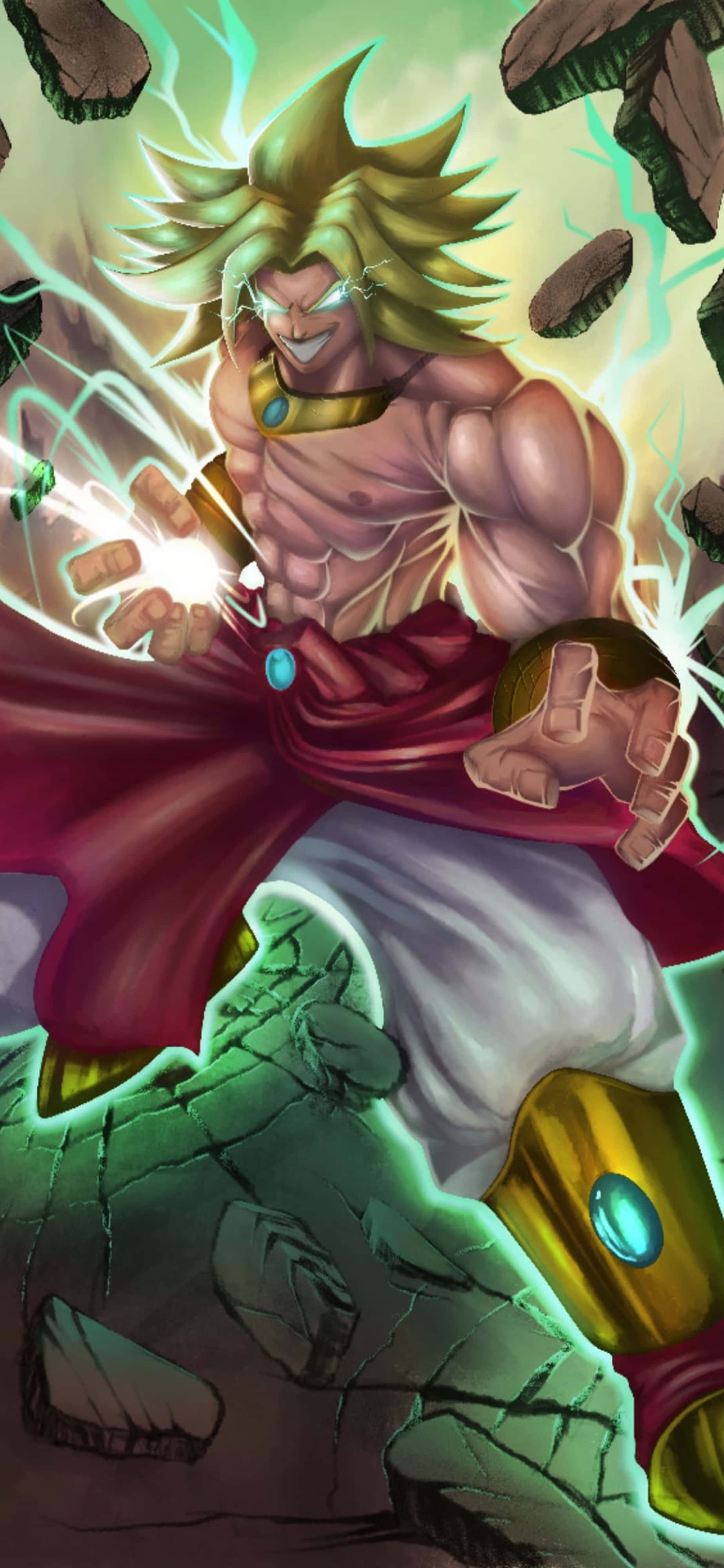 Nyd alle de actionfyldte eventyr med Broly med denne 4K-baggrund Wallpapers