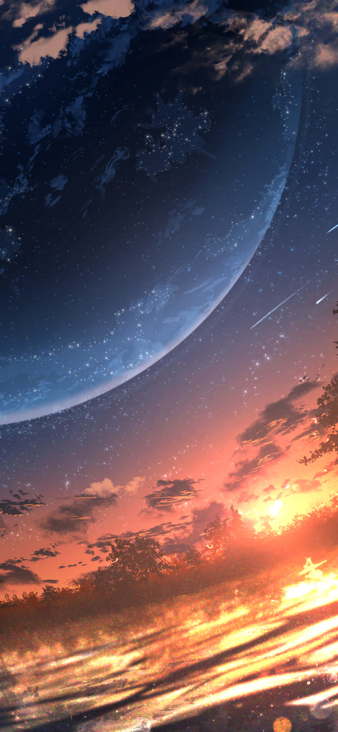 Nyd Anime Solnedgangen fra din iPhone Wallpapers