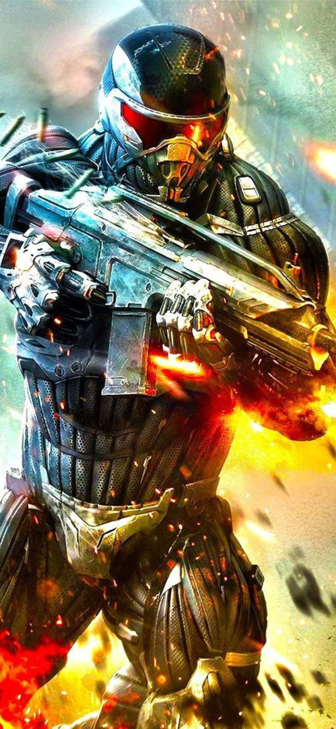 Nyd Crysis 3 på din nyeste iPhone X Wallpapers