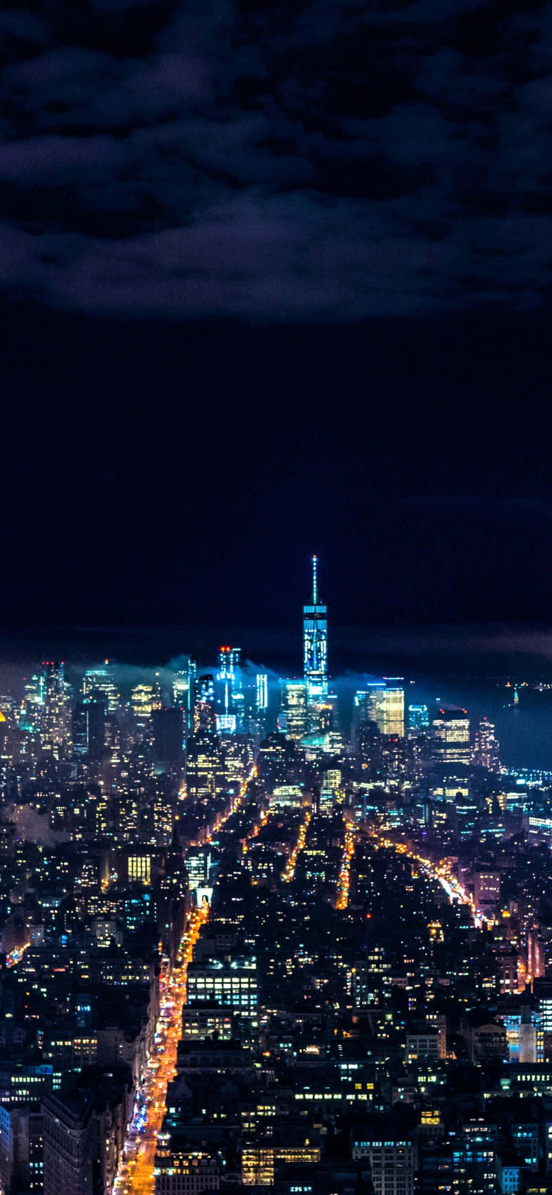 Nyd de betagende udsigter over New York City fra en iPhone X. Wallpapers