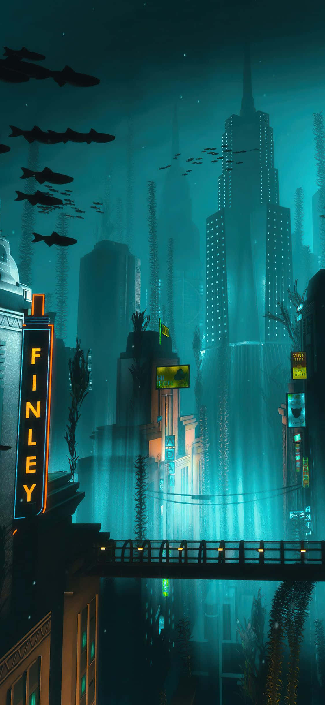 Nyd de fantastiske 4K-grafik i Bioshock på iPhone Wallpapers