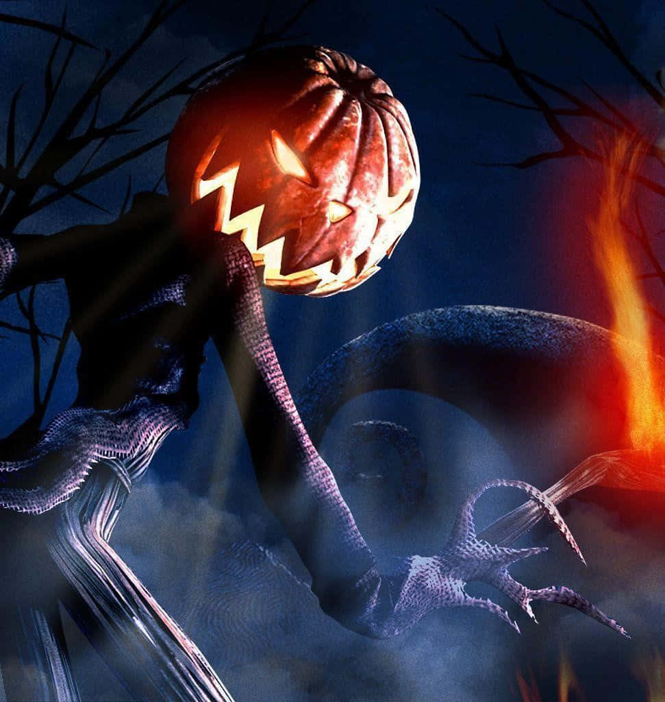 Nyd de uhyggelige vidundere i Halloween Town Wallpapers