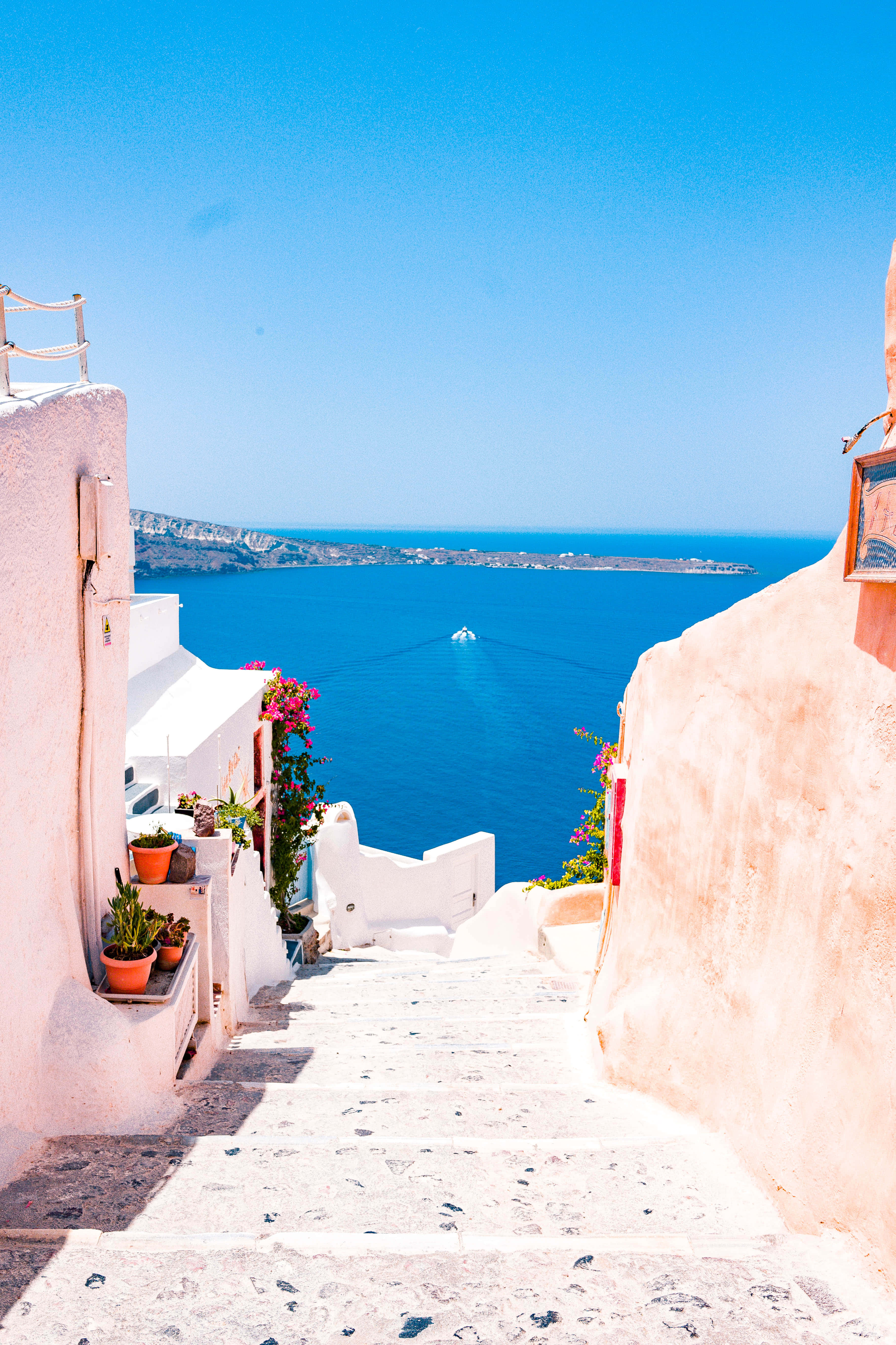 Nyd den betagende udsigt over Santorini, Grækenland Wallpapers
