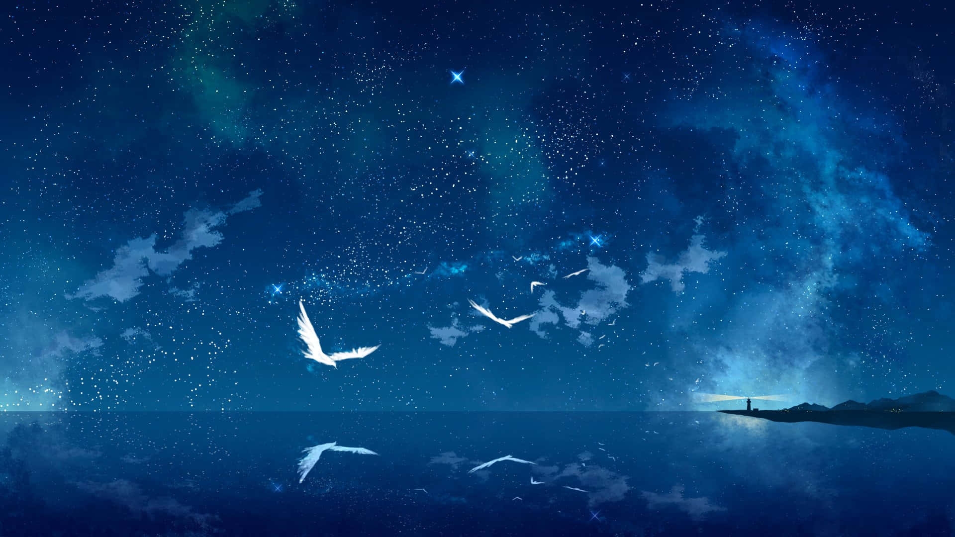 Nyd den fantastiske skønhed af Anime Landskab Wallpapers
