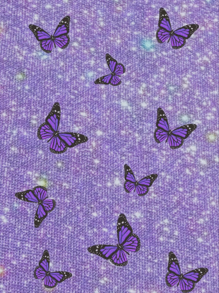 Nyd den fortryllende skønhed af Æstetisk Lilla Wallpapers