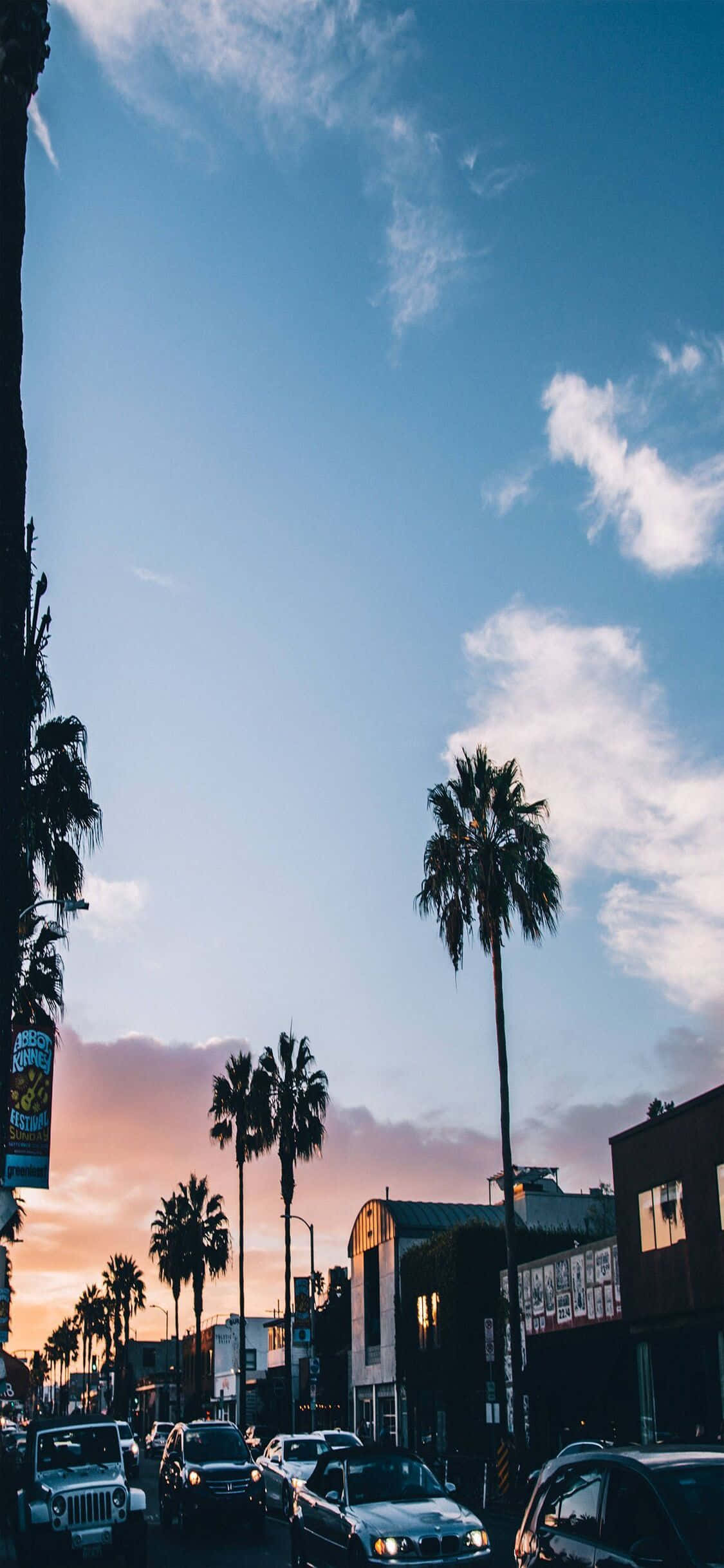 Nyd den gyldne skønhed i Californiens landskab med iPhone X Wallpapers