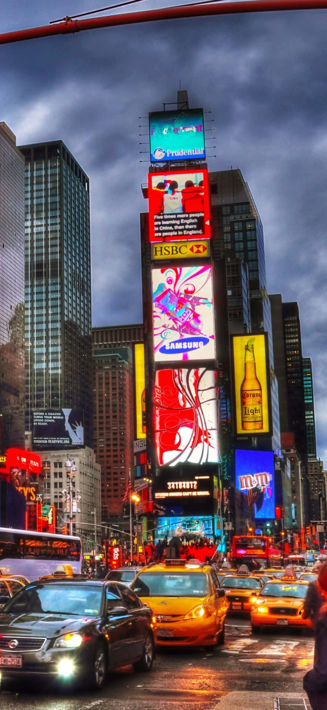 Oplev den ikoniske skyline i New York City med iPhone X Wallpapers